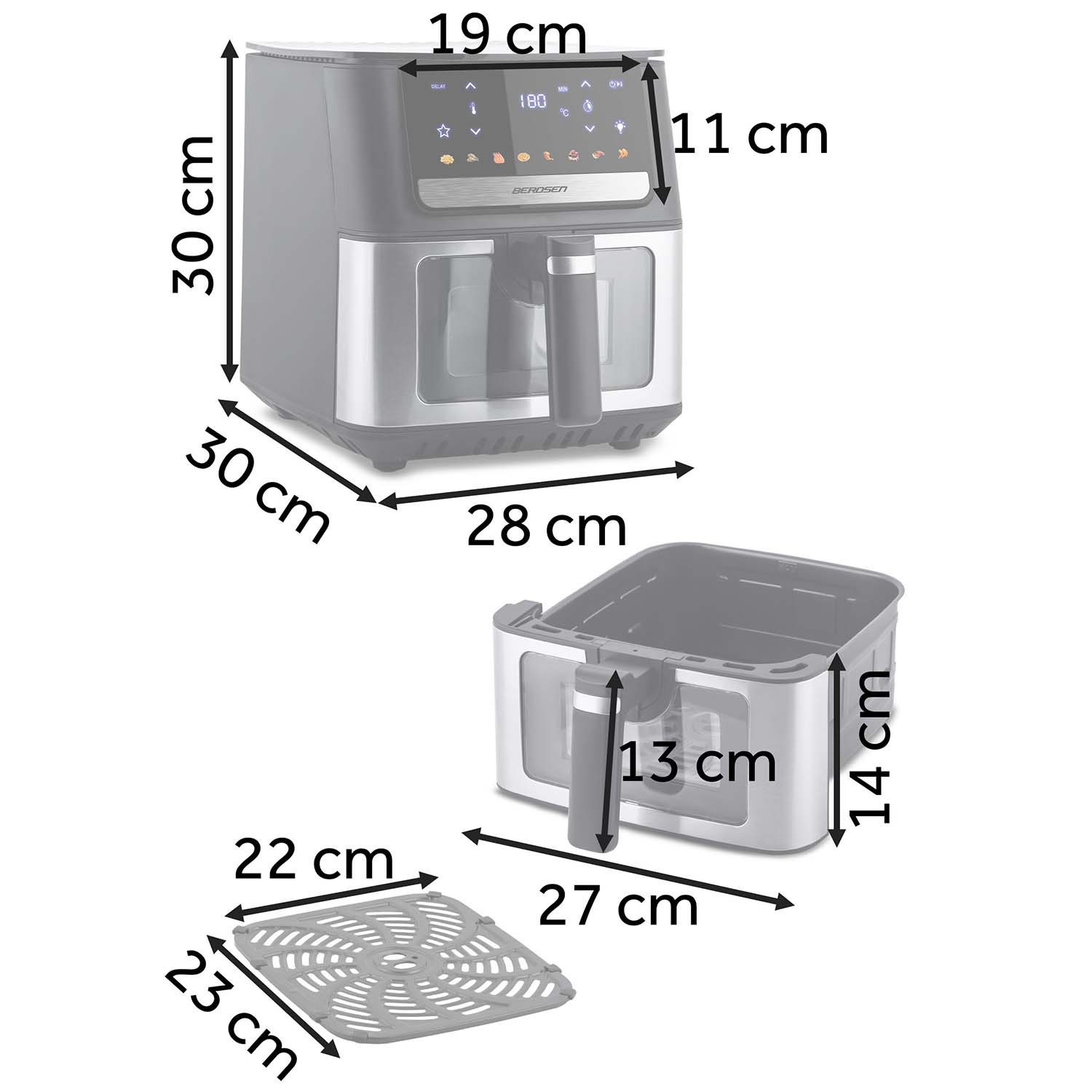 Õhufritüür Berdsen BD-655 must - Image 12