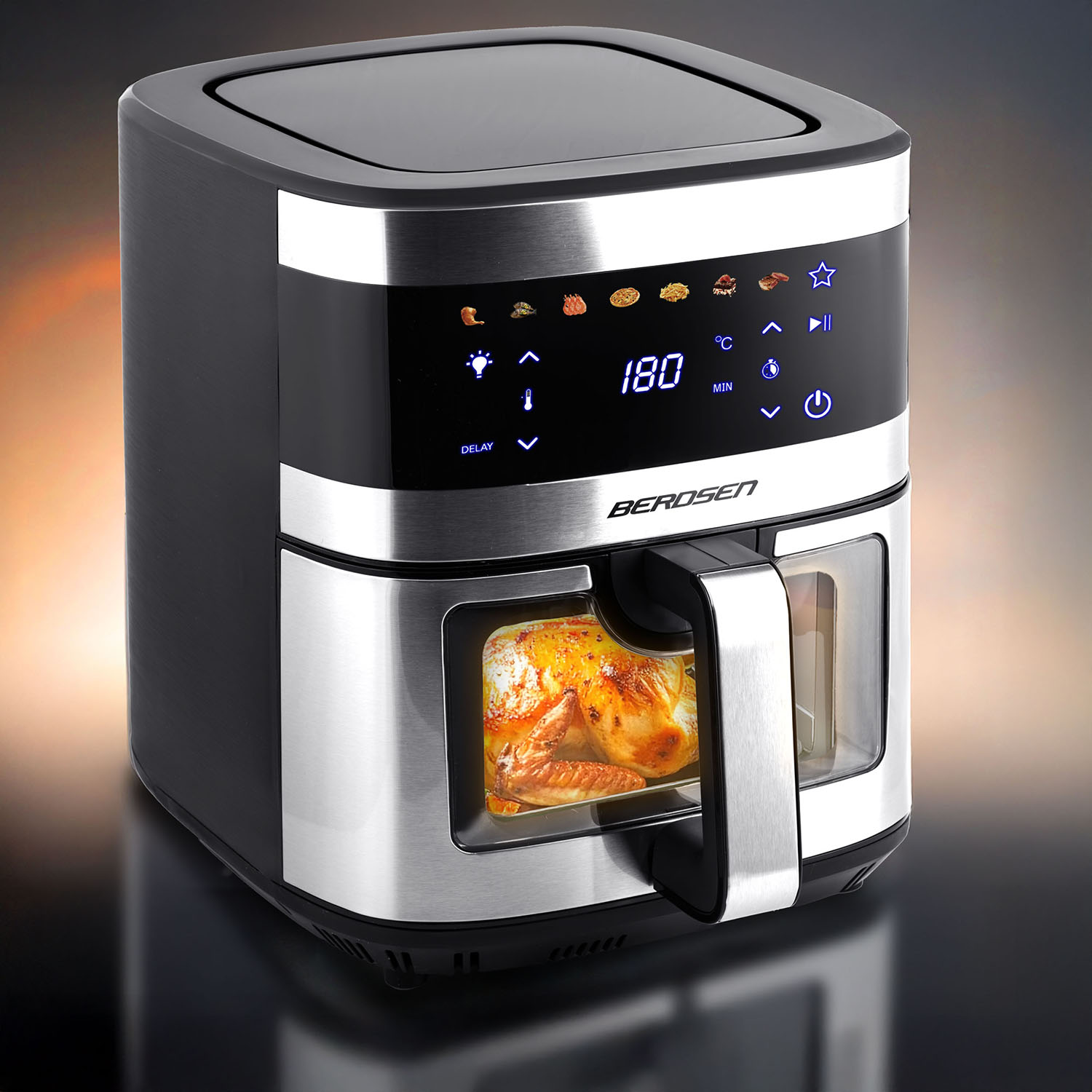 Rasvavaba õhufritüür Õhufritüür Berdsen BD-656 hõbedane - Image 3