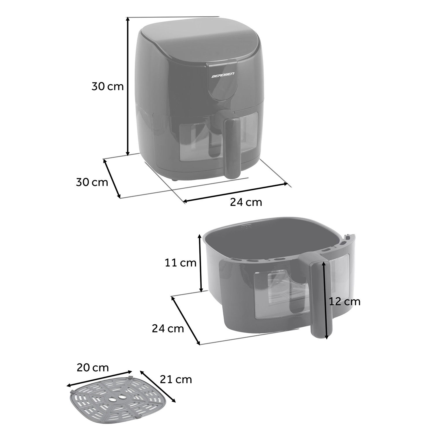 Õhufritüür Berdsen BD-658 must - Image 5