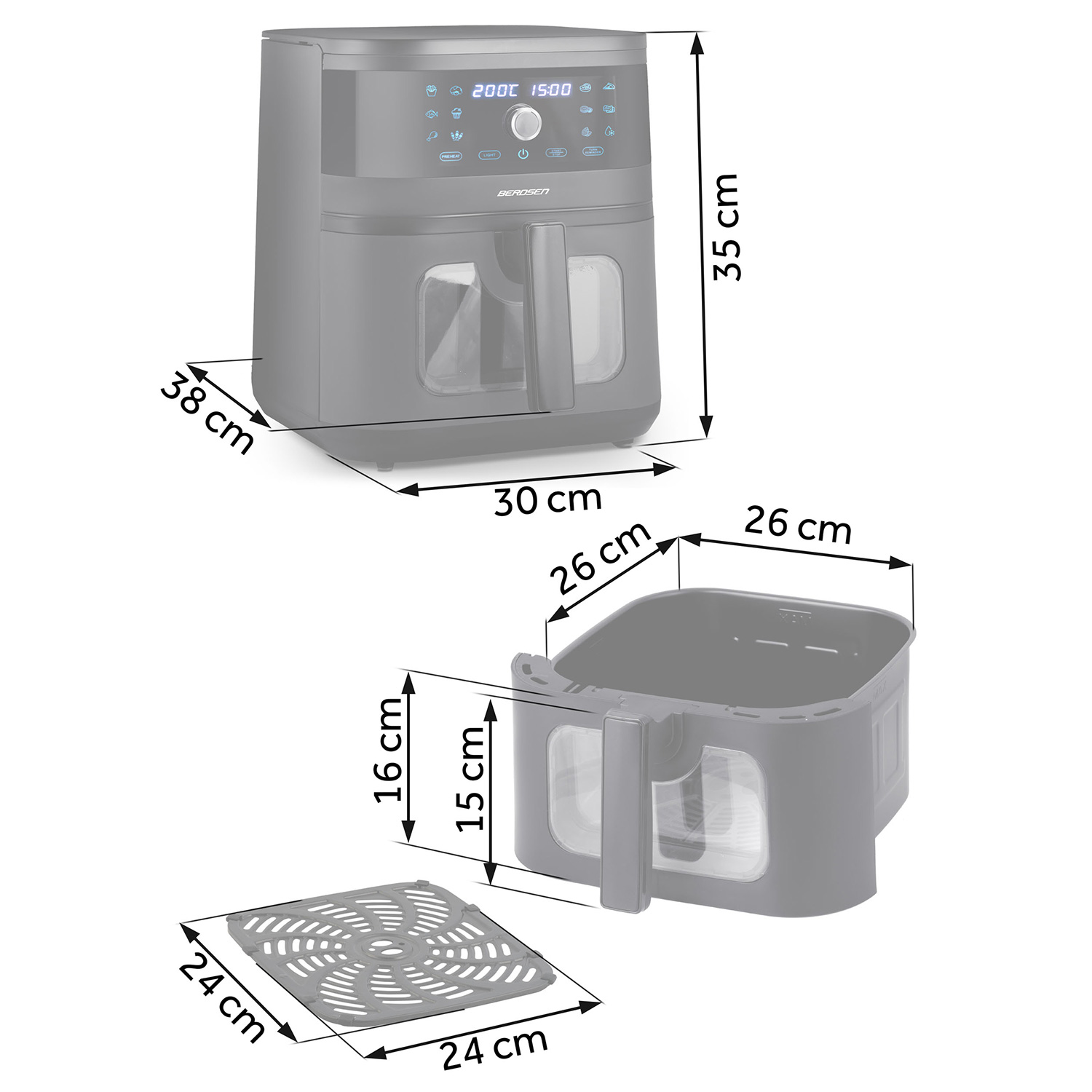 Õhufritüür Berdsen BD-661 must - Image 3