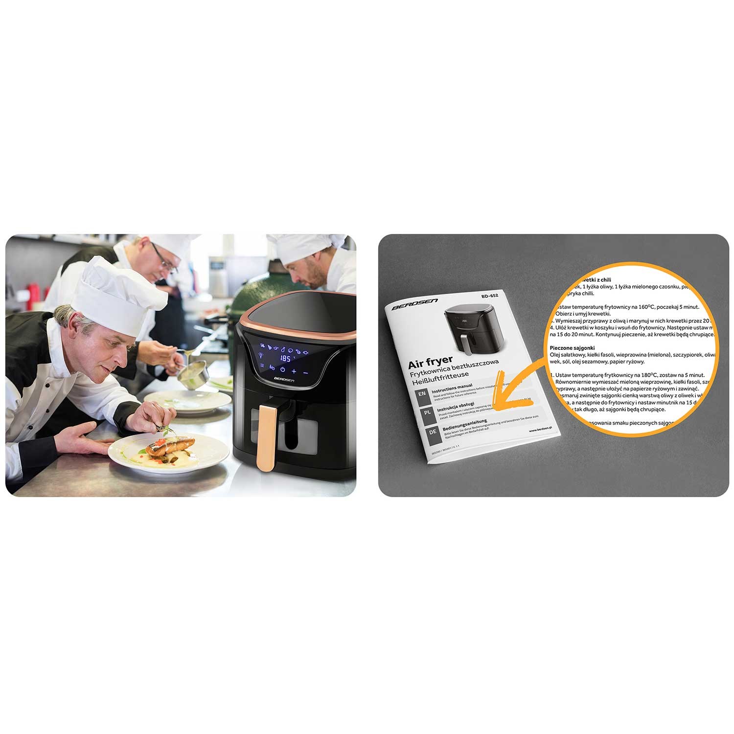 Õhufritüür BD-652 must ja kuldne - Image 15