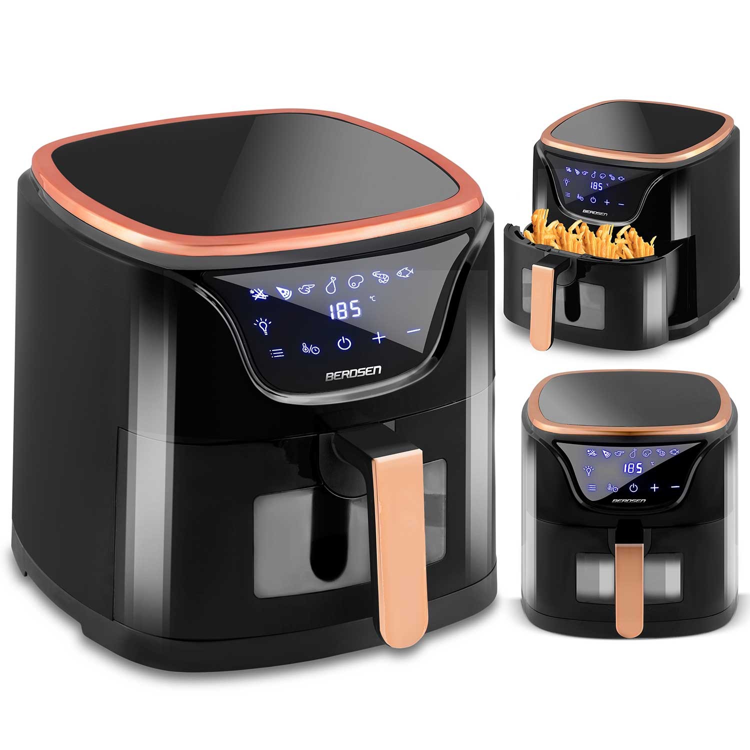 Õhufritüür BD-652 must ja kuldne