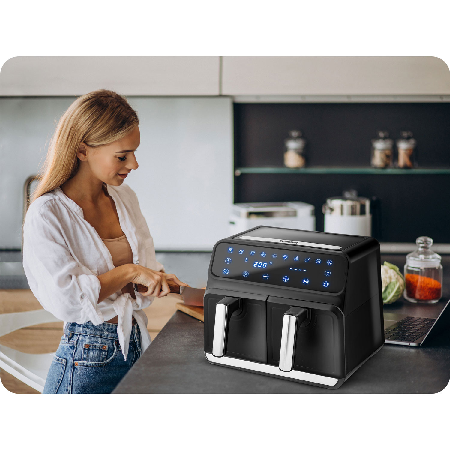 Õhufritüür BD-653 must ja hõbedane - Image 11