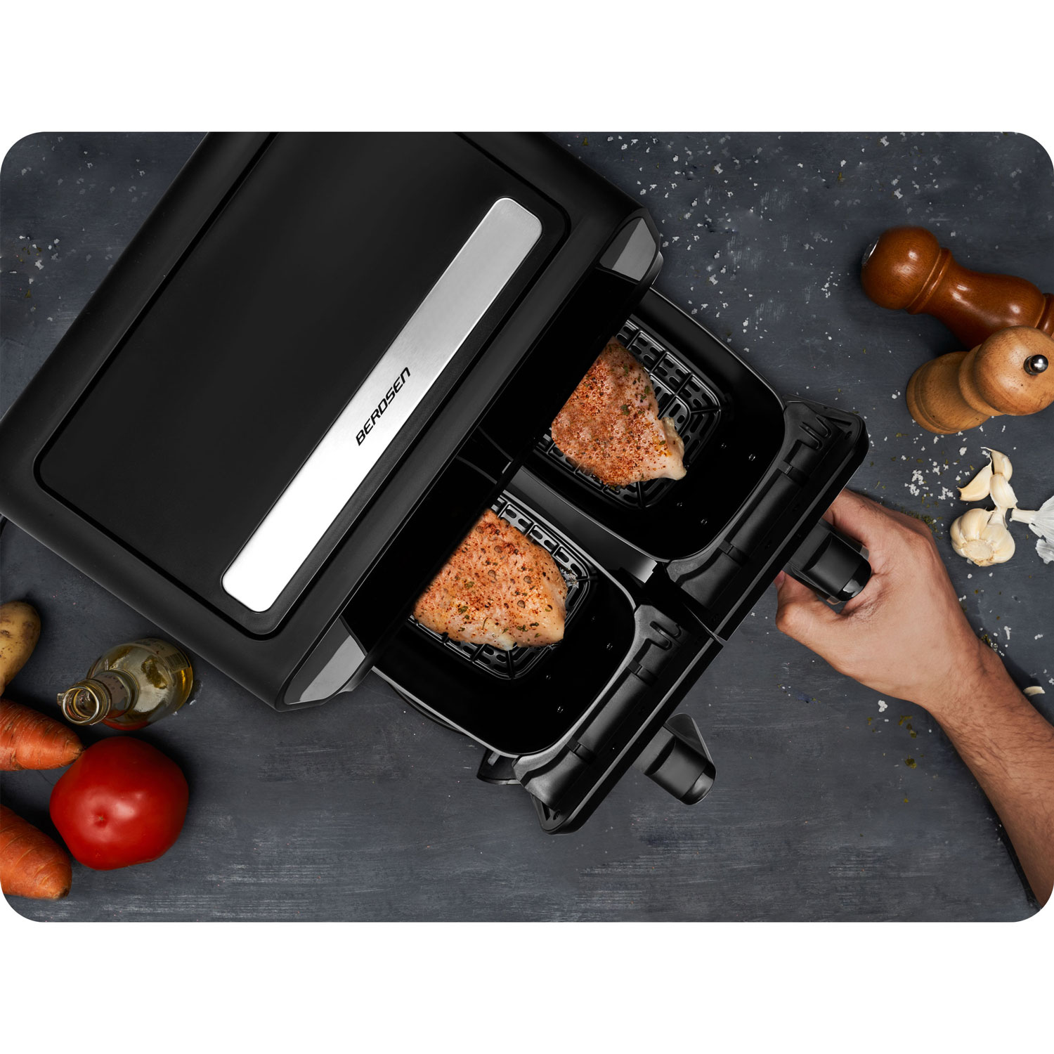 Õhufritüür BD-653 must ja hõbedane - Image 14