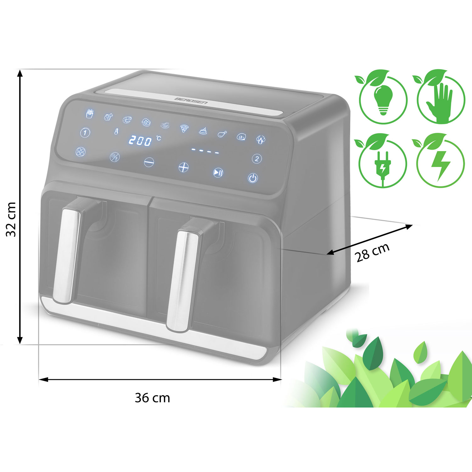 Õhufritüür BD-653 must ja hõbedane - Image 6