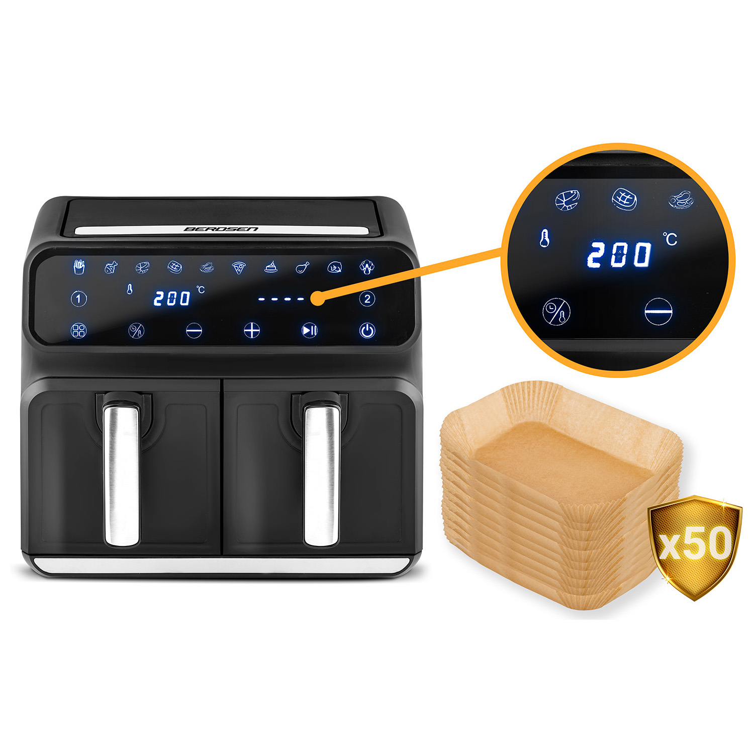 Õhufritüür BD-653 must ja hõbedane - Image 5