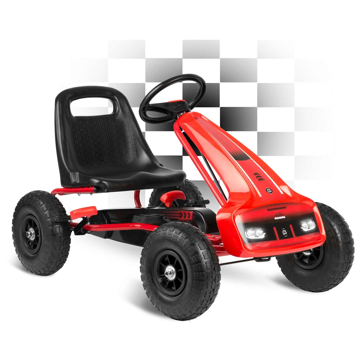 Laste pedaalidega gokart RK-593 punane - Image 15