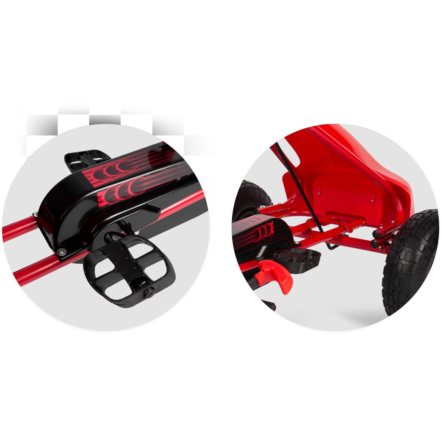 Laste pedaalidega gokart RK-593 punane - Image 9