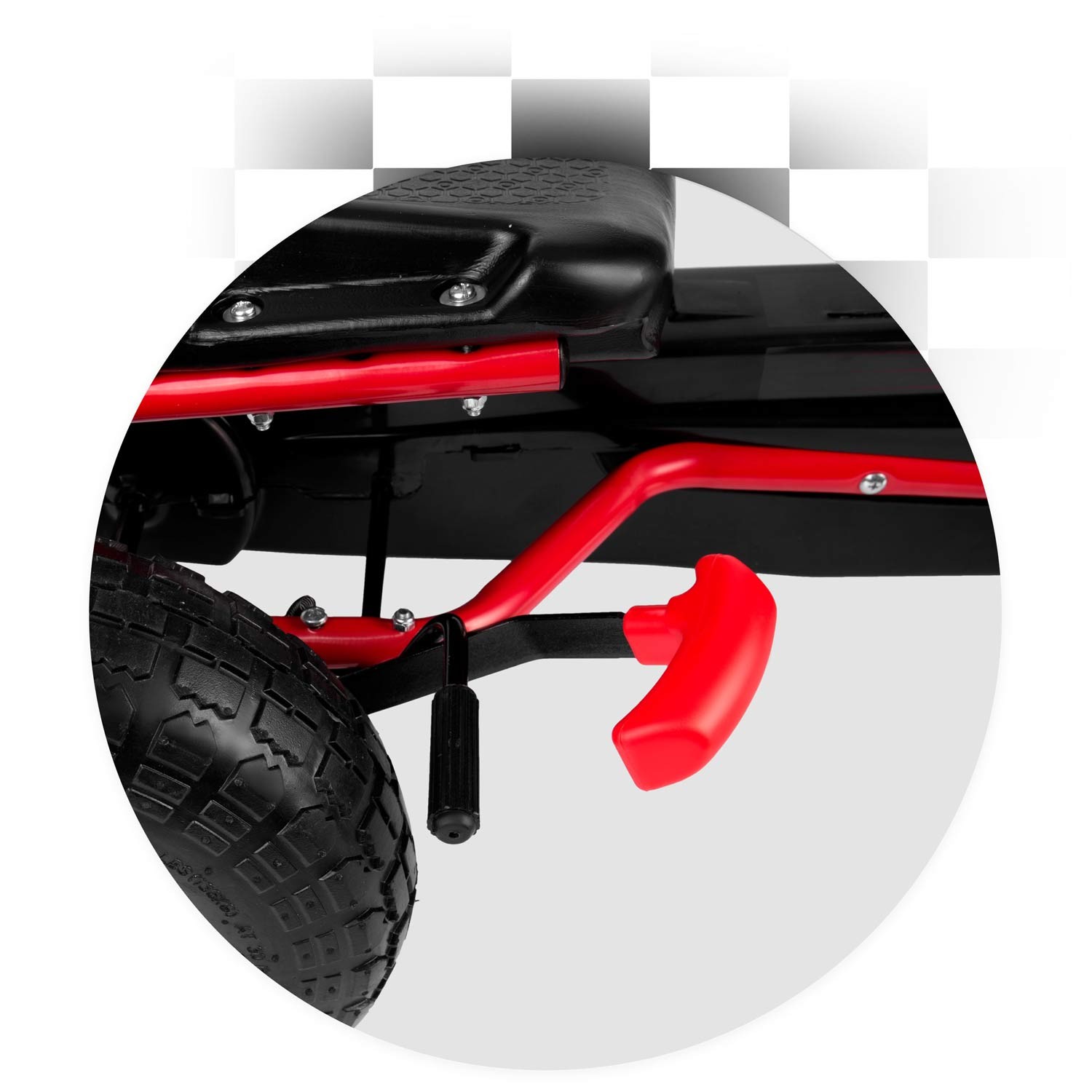 Laste pedaalidega gokart RK-593 punane - Image 11