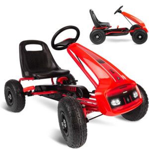 Laste pedaalidega gokart RK-593 punane