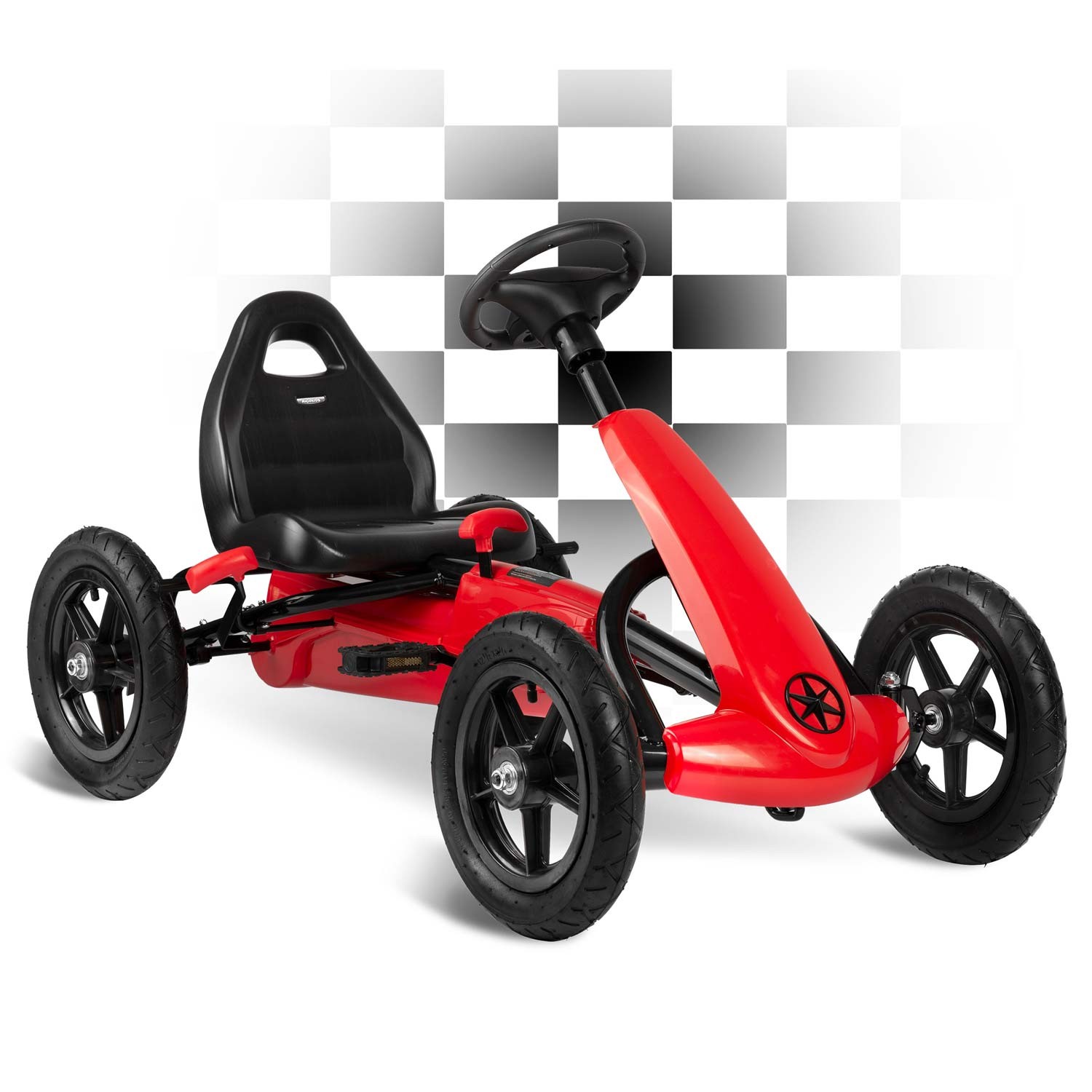 Laste pedaalidega gokart RK-592 punane - Image 8