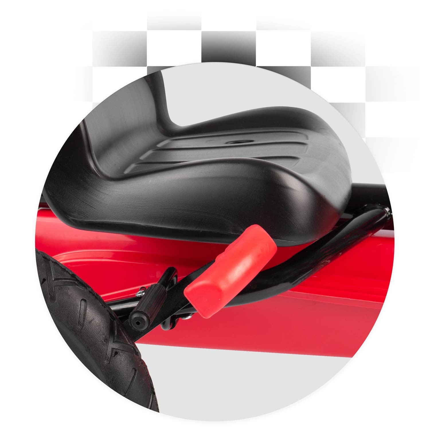 Laste pedaalidega gokart RK-592 punane - Image 11