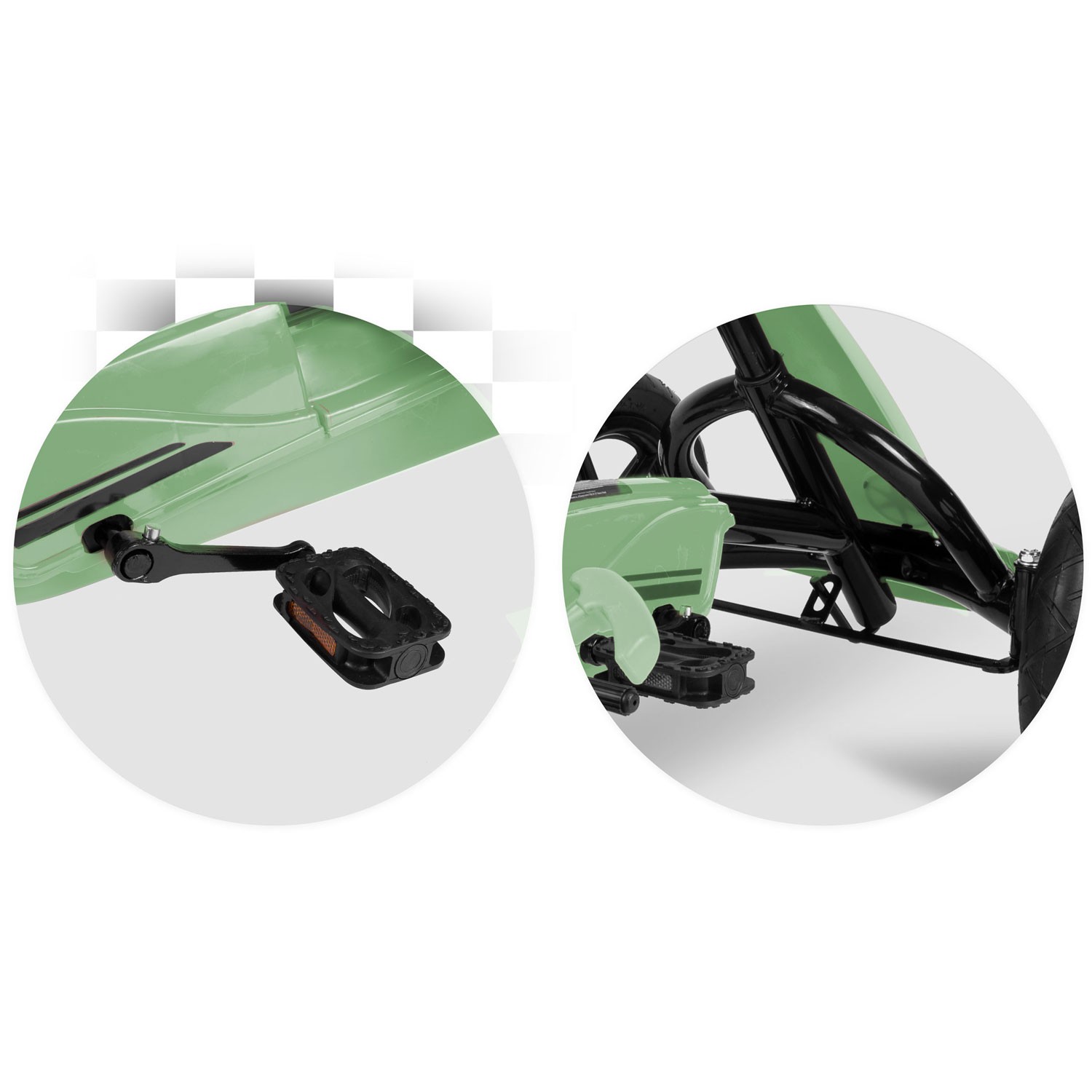 Laste pedaalidega gokart RK-592 roheline - Image 6