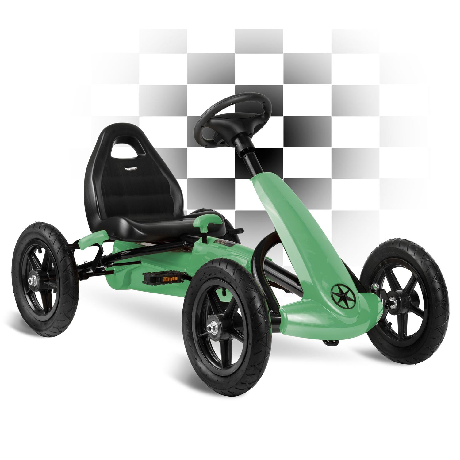 Laste pedaalidega gokart RK-592 roheline - Image 15
