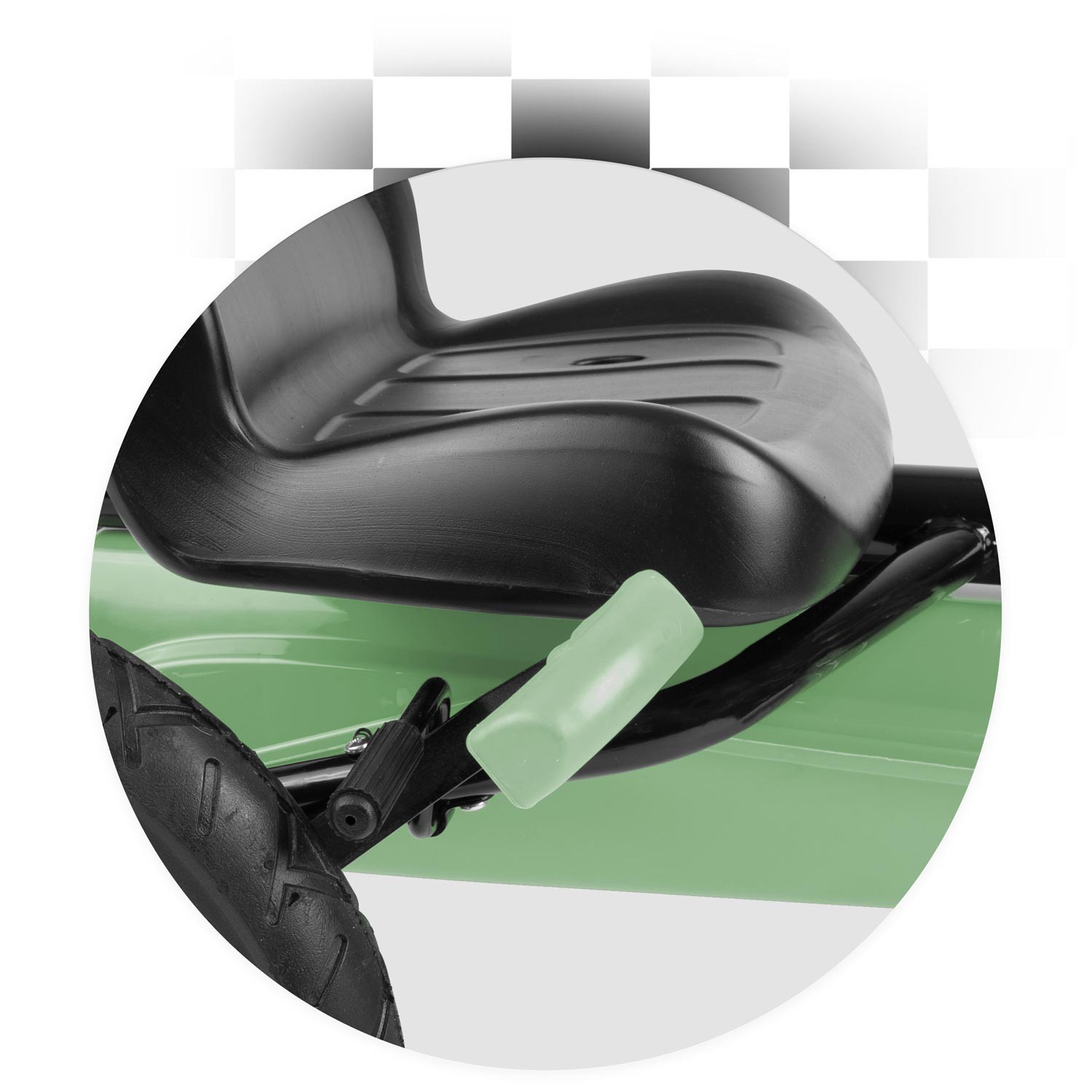 Laste pedaalidega gokart RK-592 roheline - Image 8