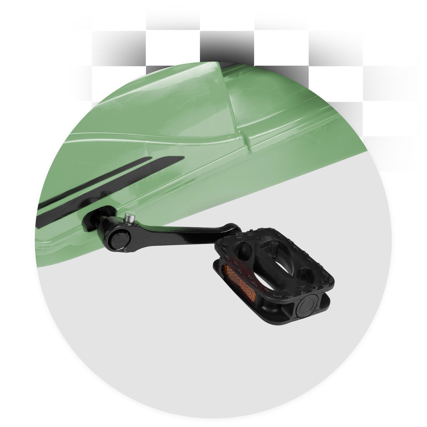 Laste pedaalidega gokart RK-592 roheline - Image 12