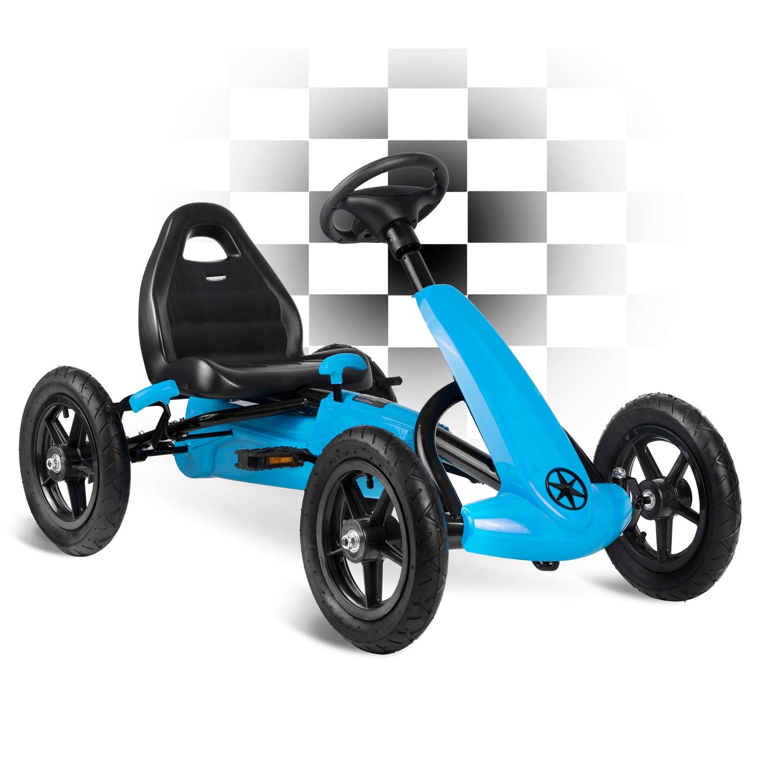 Laste pedaalidega gokart RK-592 sinine - Image 15