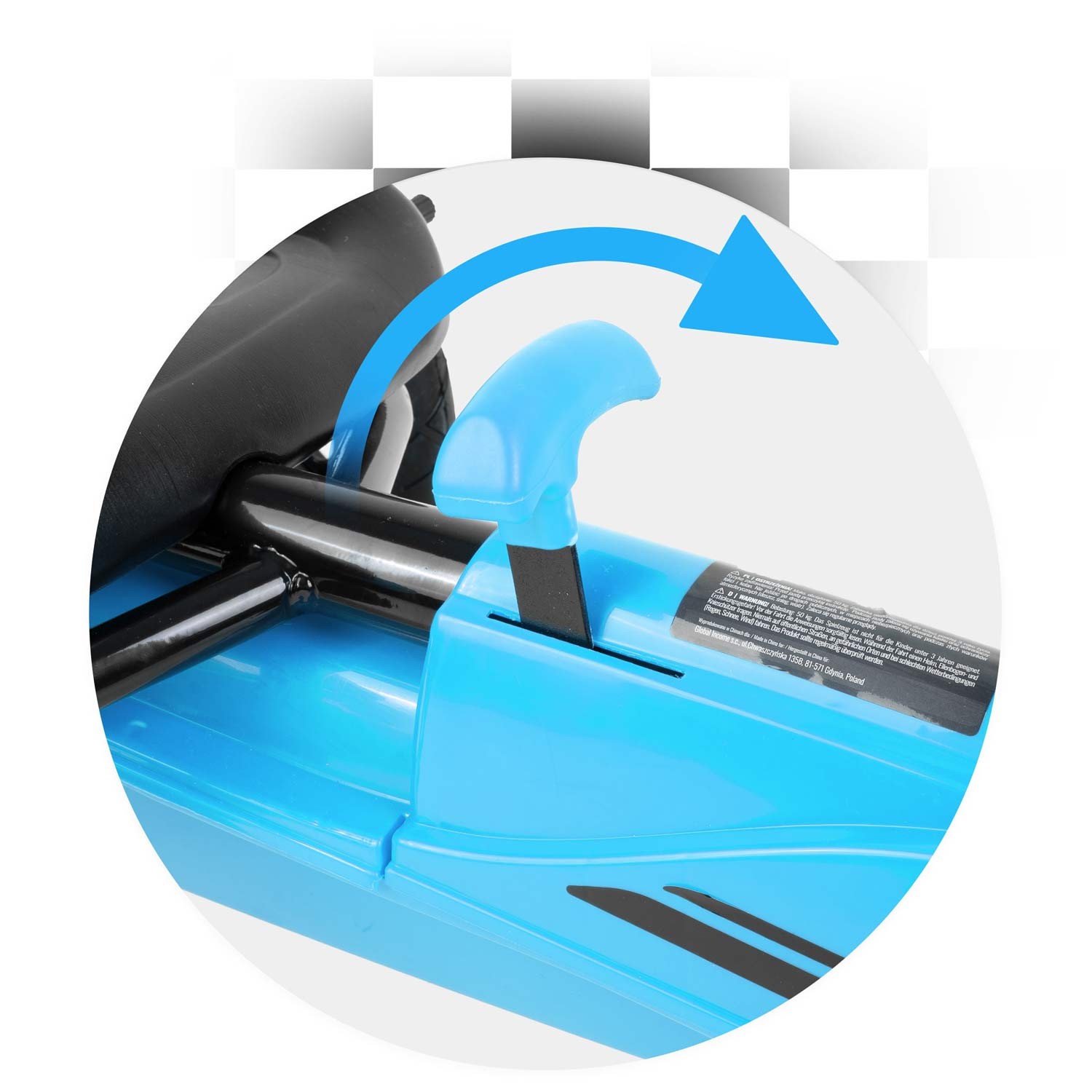 Laste pedaalidega gokart RK-592 sinine - Image 7