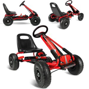Laste pedaalidega gokart RK-594 punane
