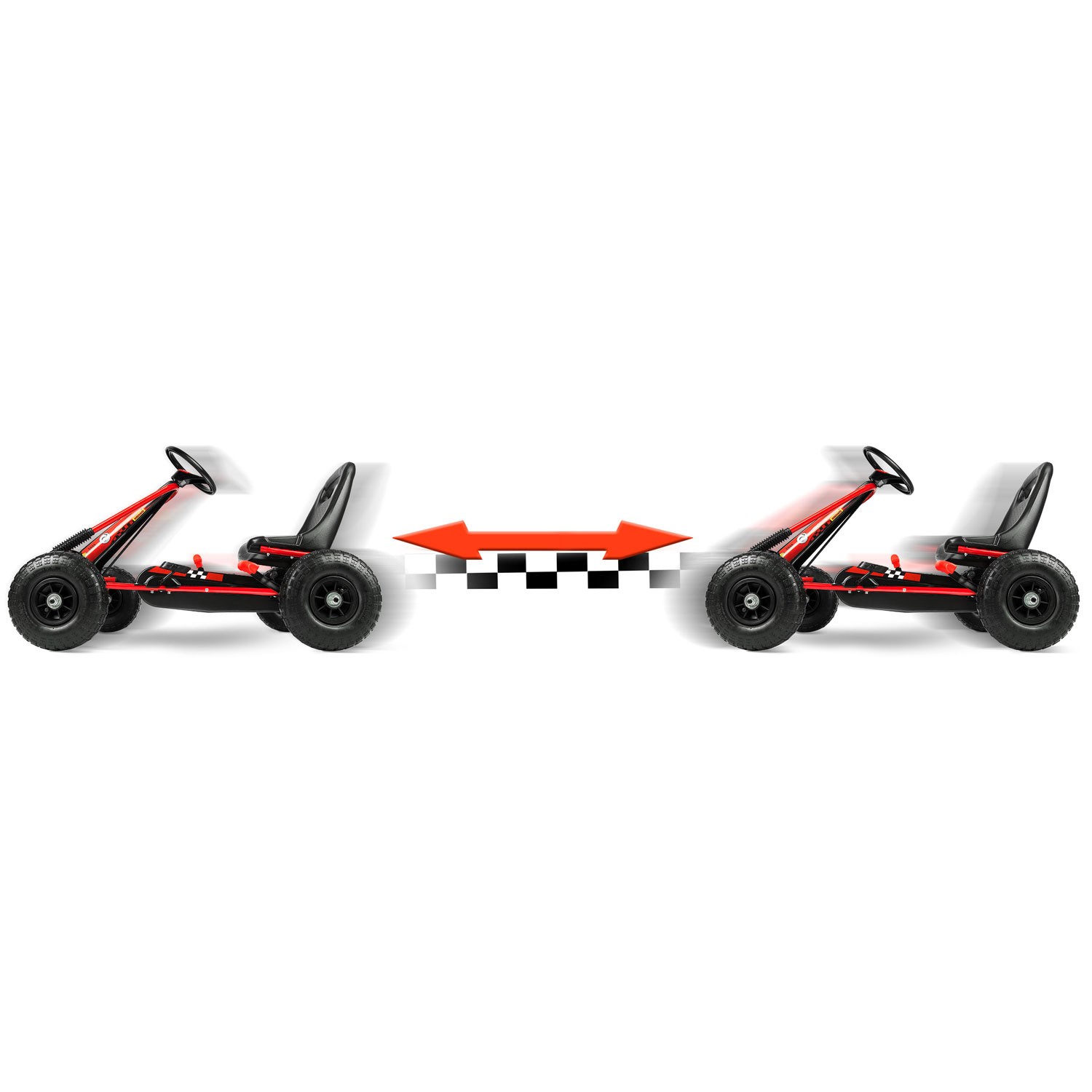 Laste pedaalidega gokart RK-594 punane - Image 13