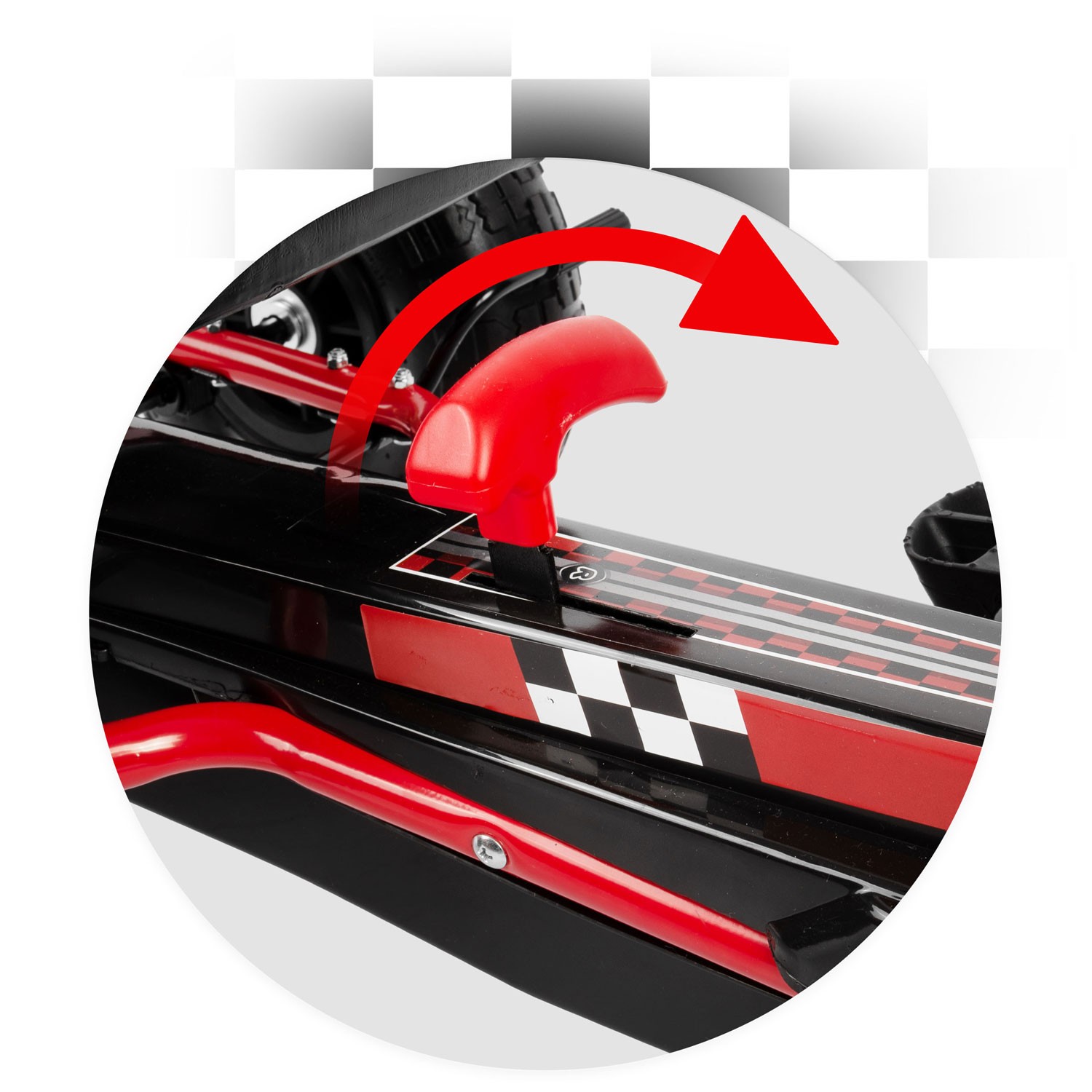 Laste pedaalidega gokart RK-594 punane - Image 7