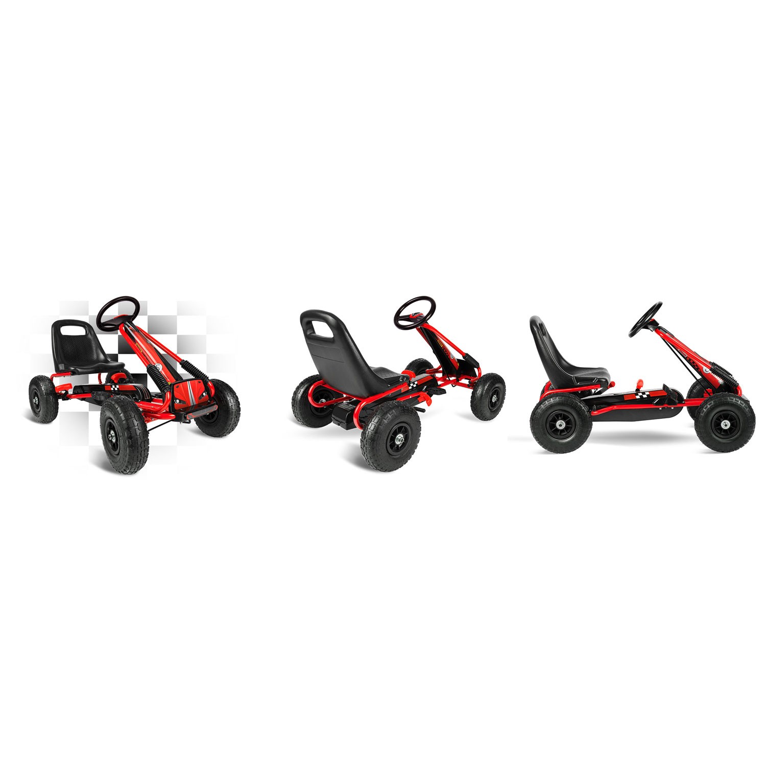 Laste pedaalidega gokart RK-594 punane - Image 16