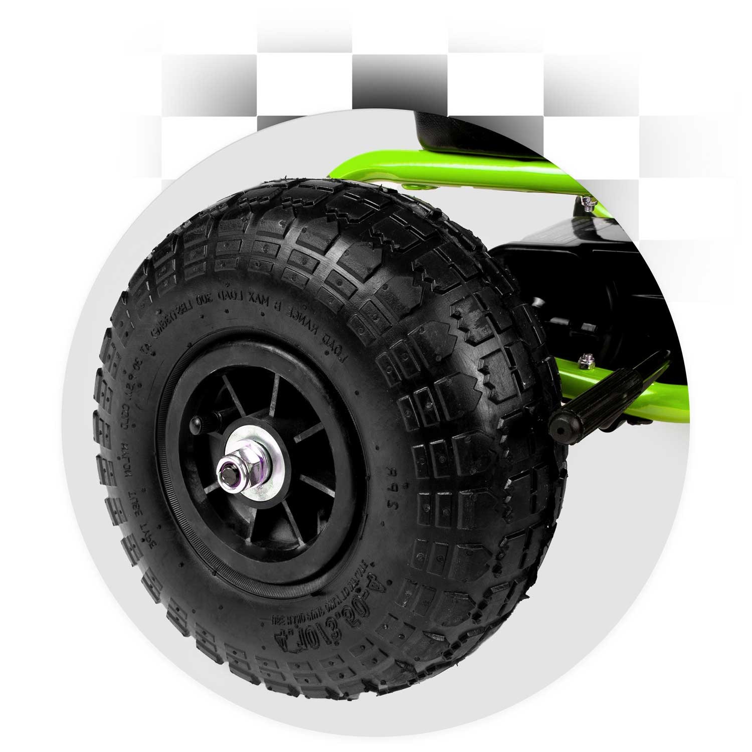 Laste pedaalidega gokart RK-594 roheline - Image 6