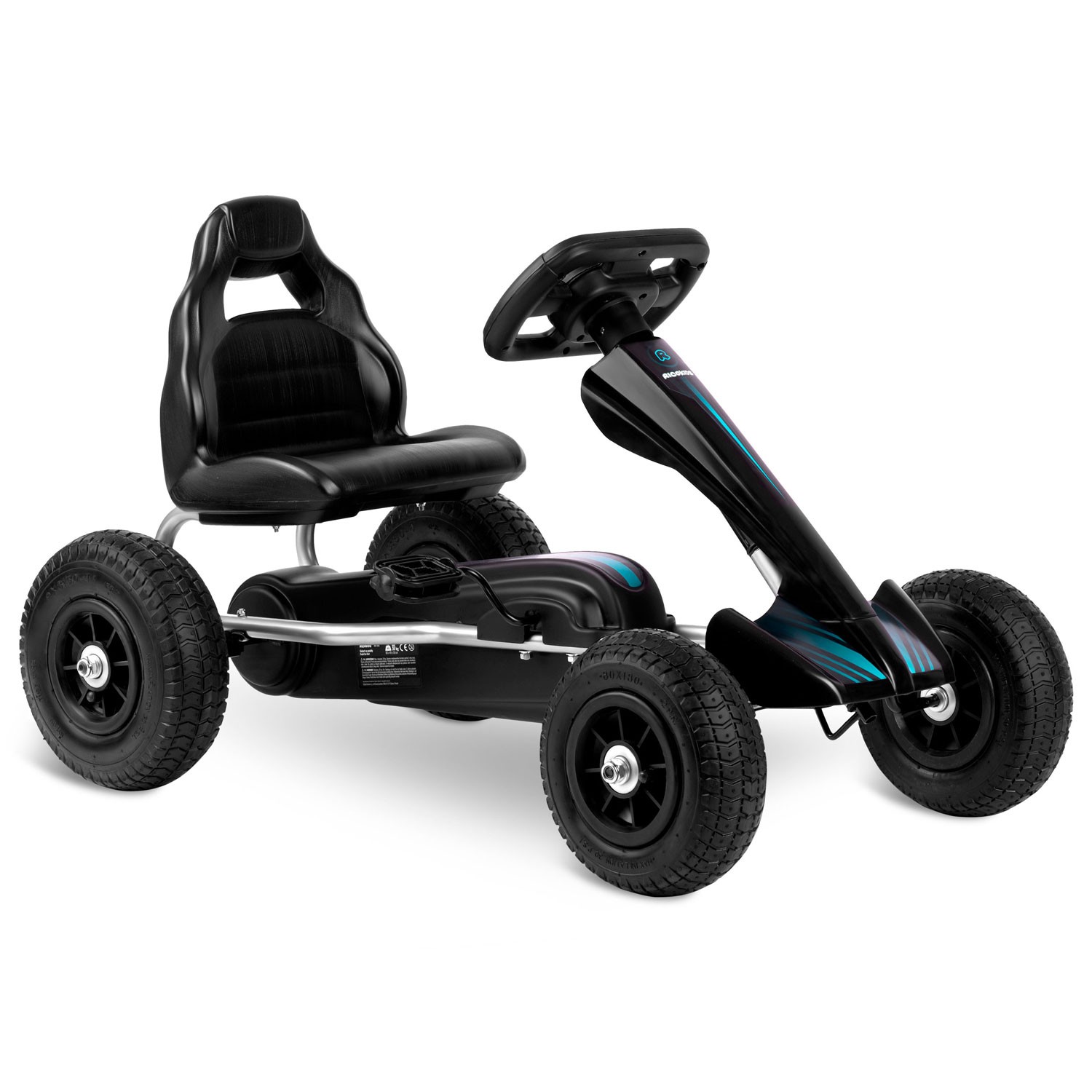Laste pedaalidega gokart RK-591 must - Image 12