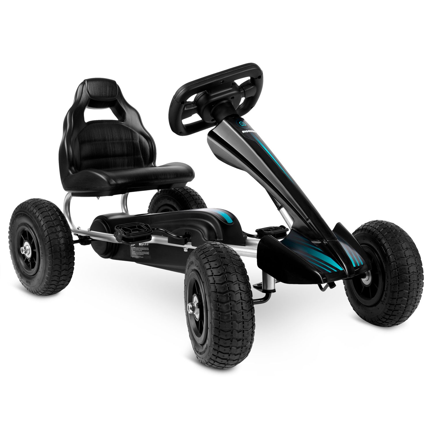 Laste pedaalidega gokart RK-591 must - Image 2
