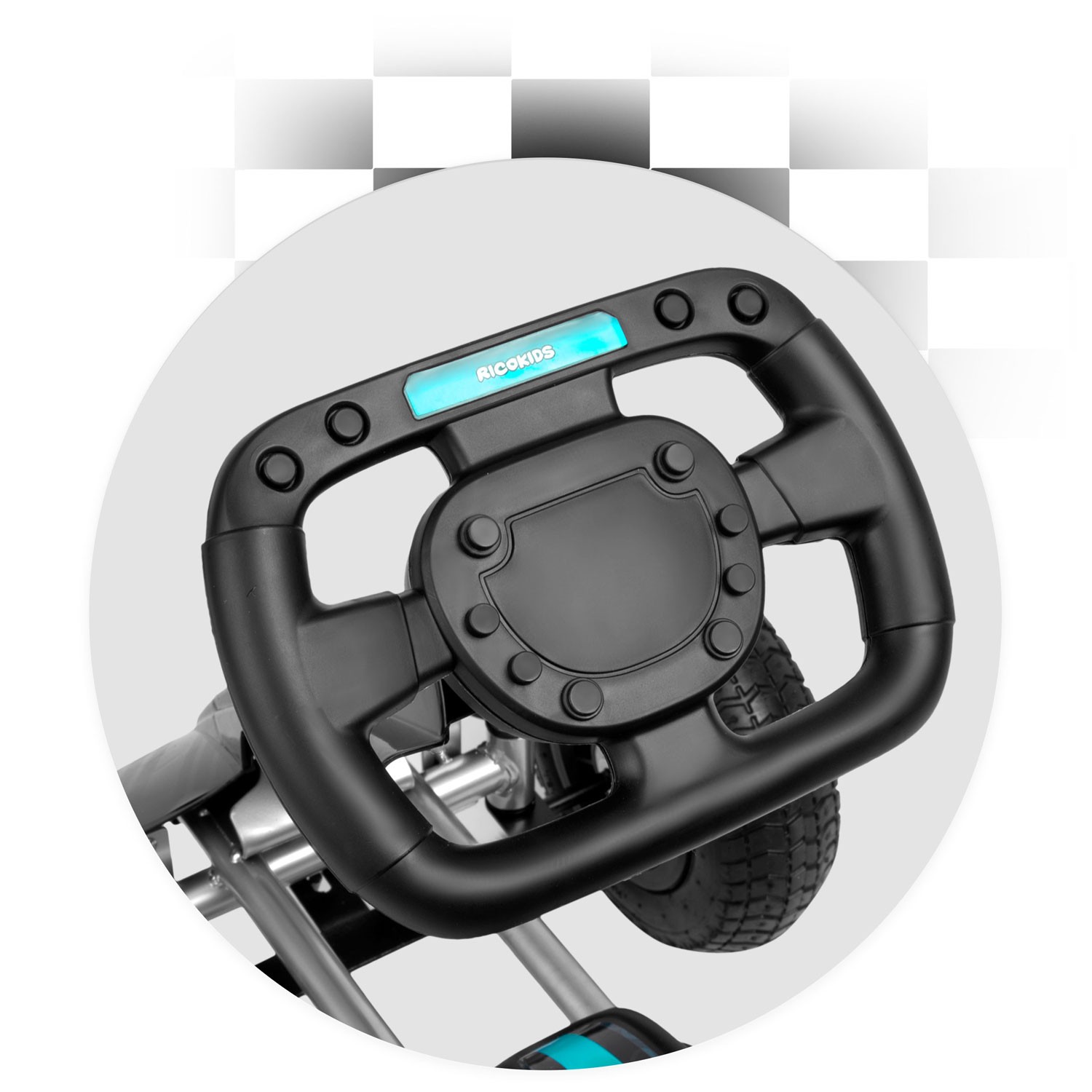 Laste pedaalidega gokart RK-591 must - Image 8