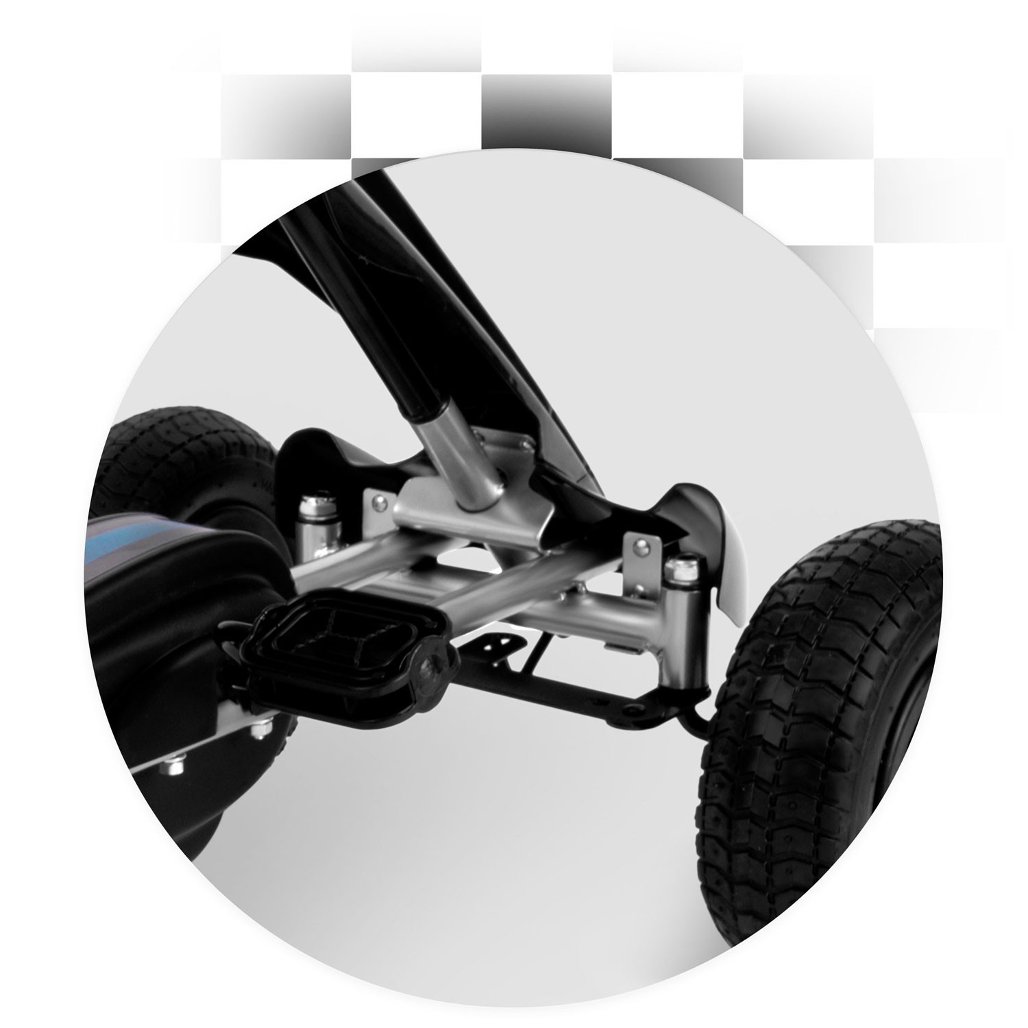 Laste pedaalidega gokart RK-591 must - Image 7