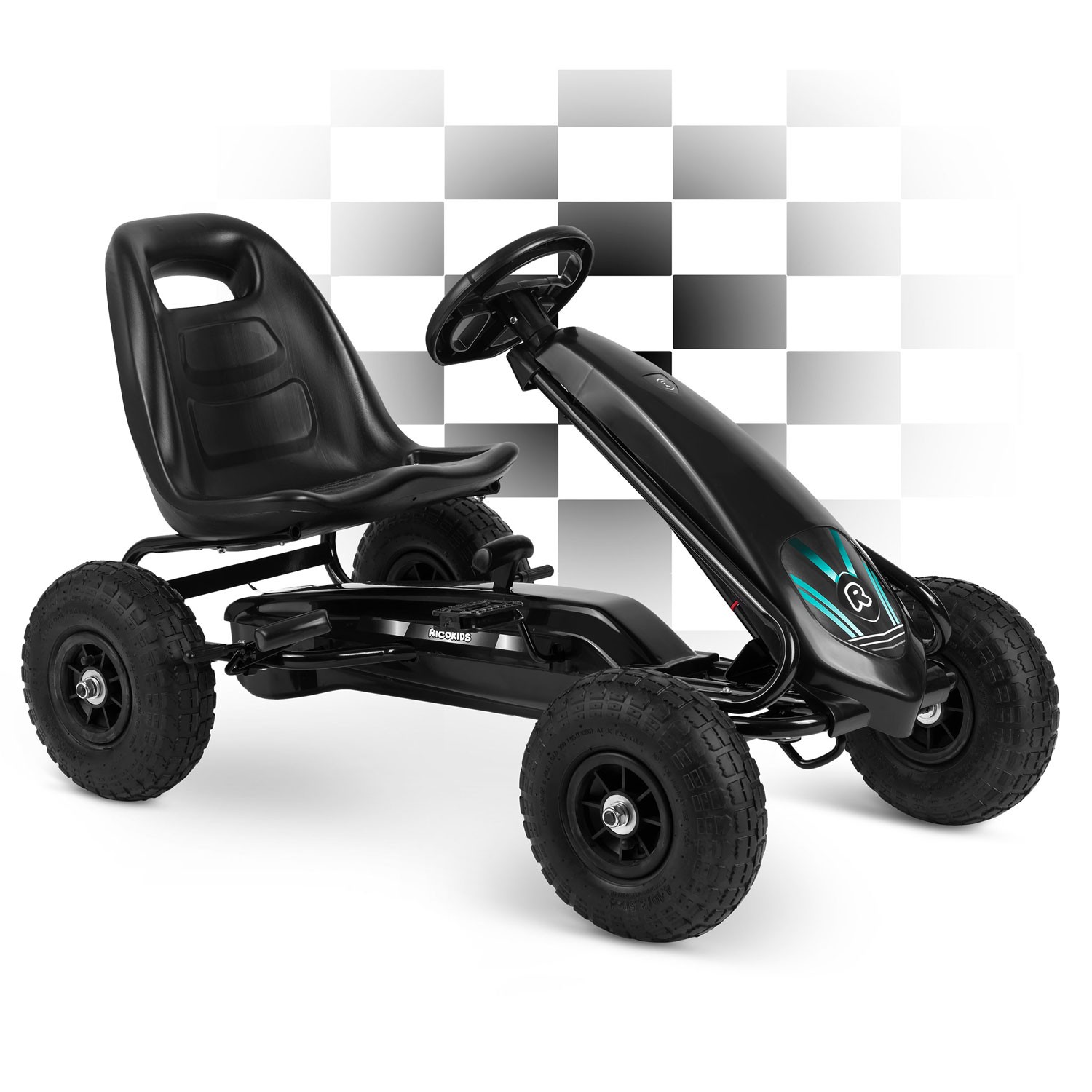Laste pedaalidega gokart RK-590 must - Image 7