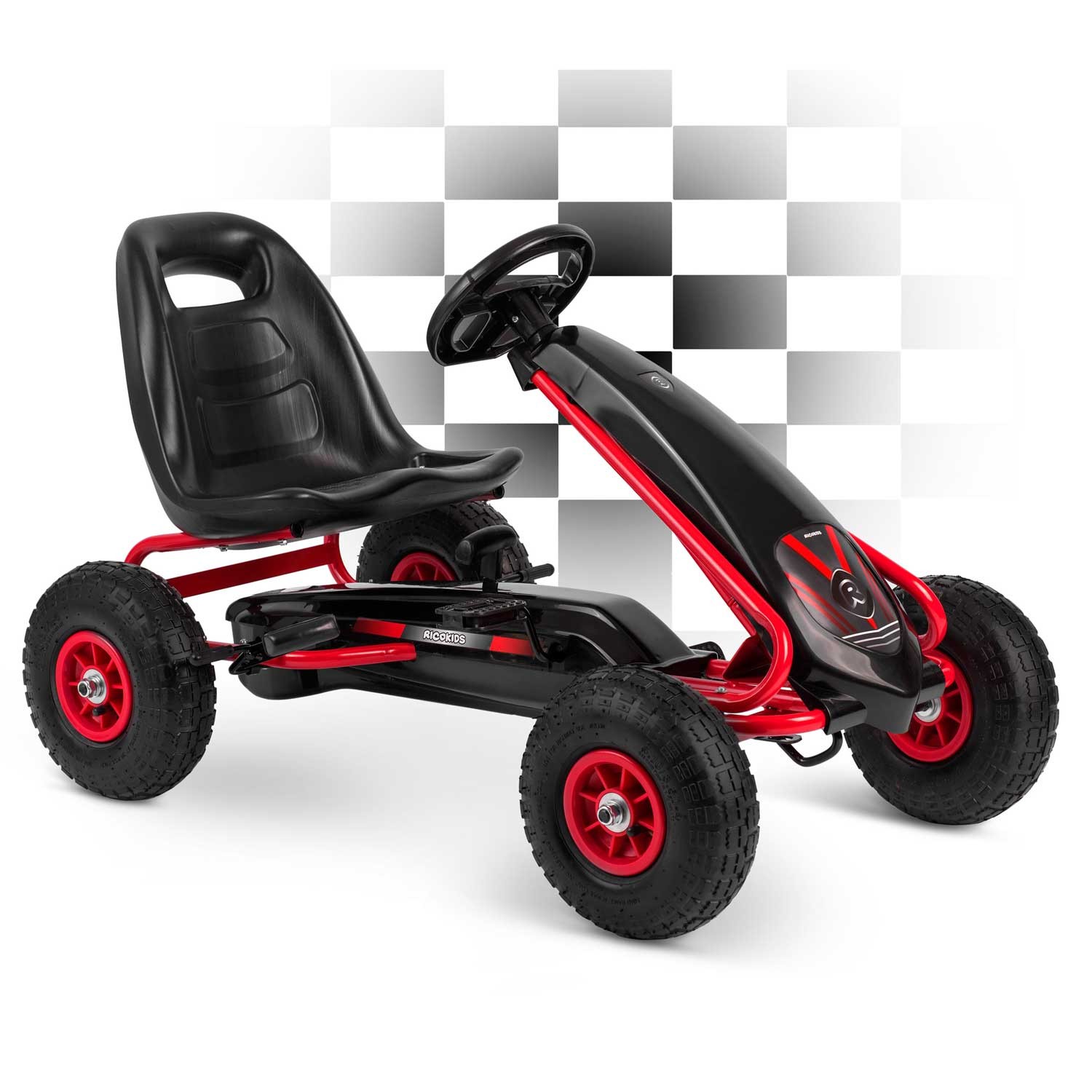 Laste pedaalidega gokart RK-590 punane - Image 9