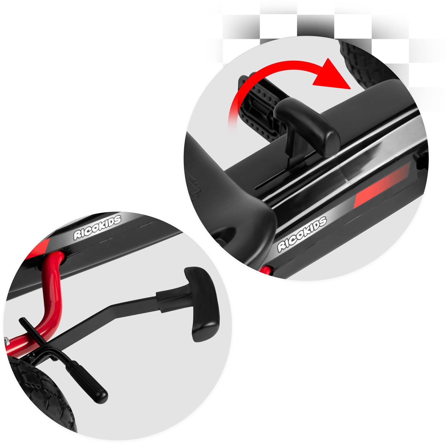 Laste pedaalidega gokart RK-590 punane - Image 6