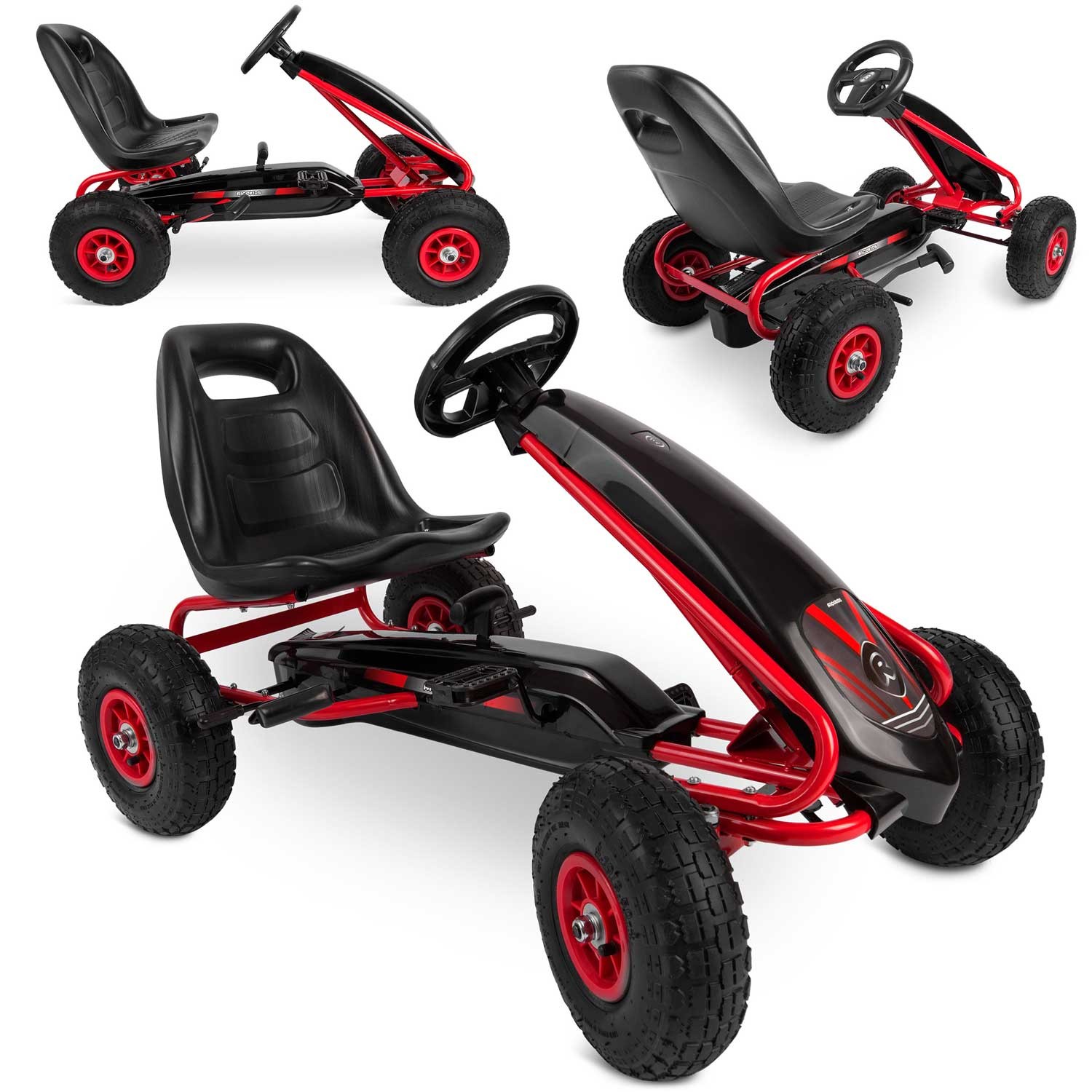 Laste pedaalidega gokart RK-590 punane