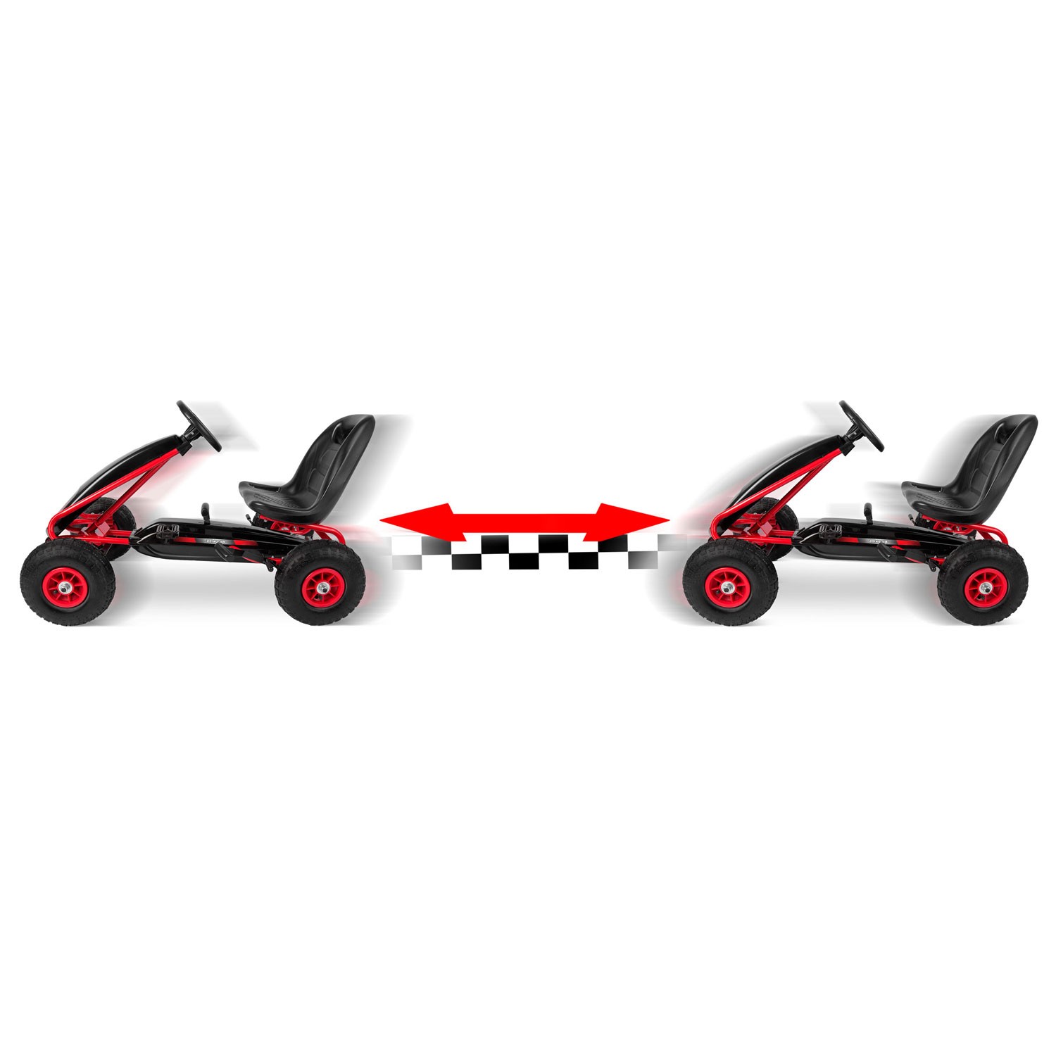 Laste pedaalidega gokart RK-590 punane - Image 13
