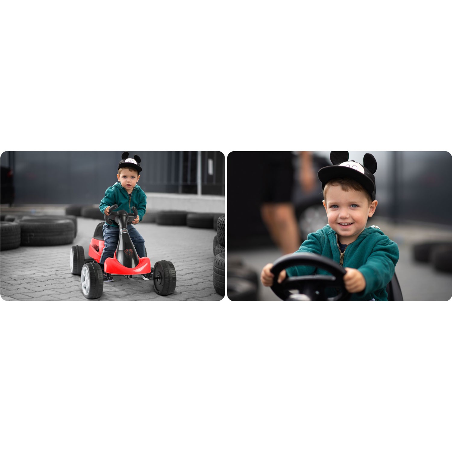 Laste pedaalidega gokart RK-595 punane - Image 10