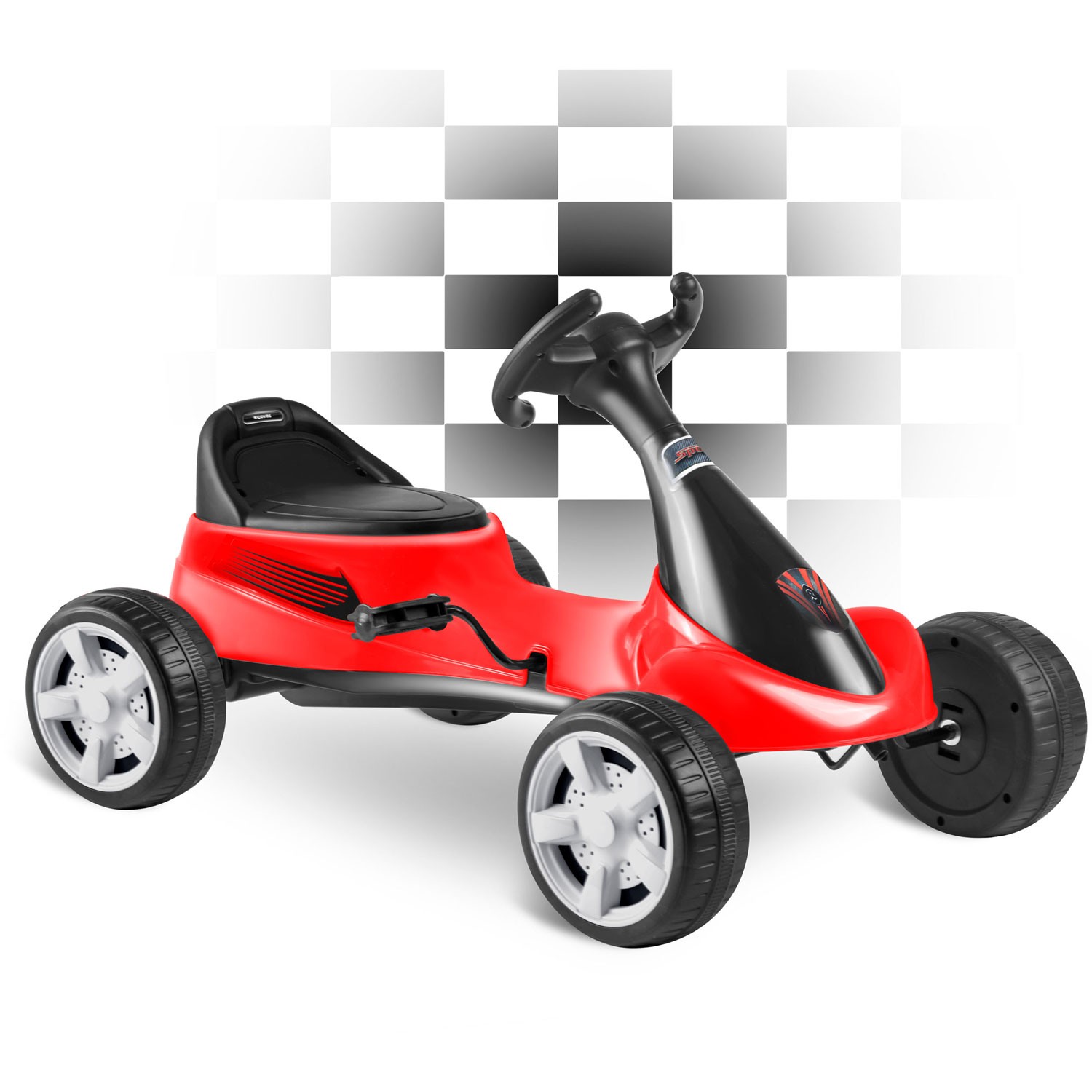 Laste pedaalidega gokart RK-595 punane - Image 12