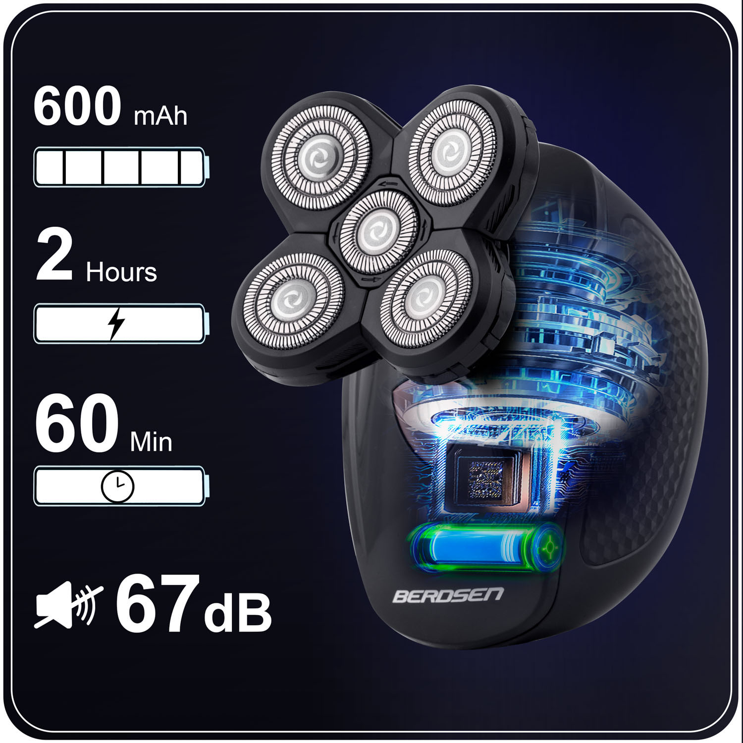 Berdsen BD-265 elektriline pardel must - Image 4