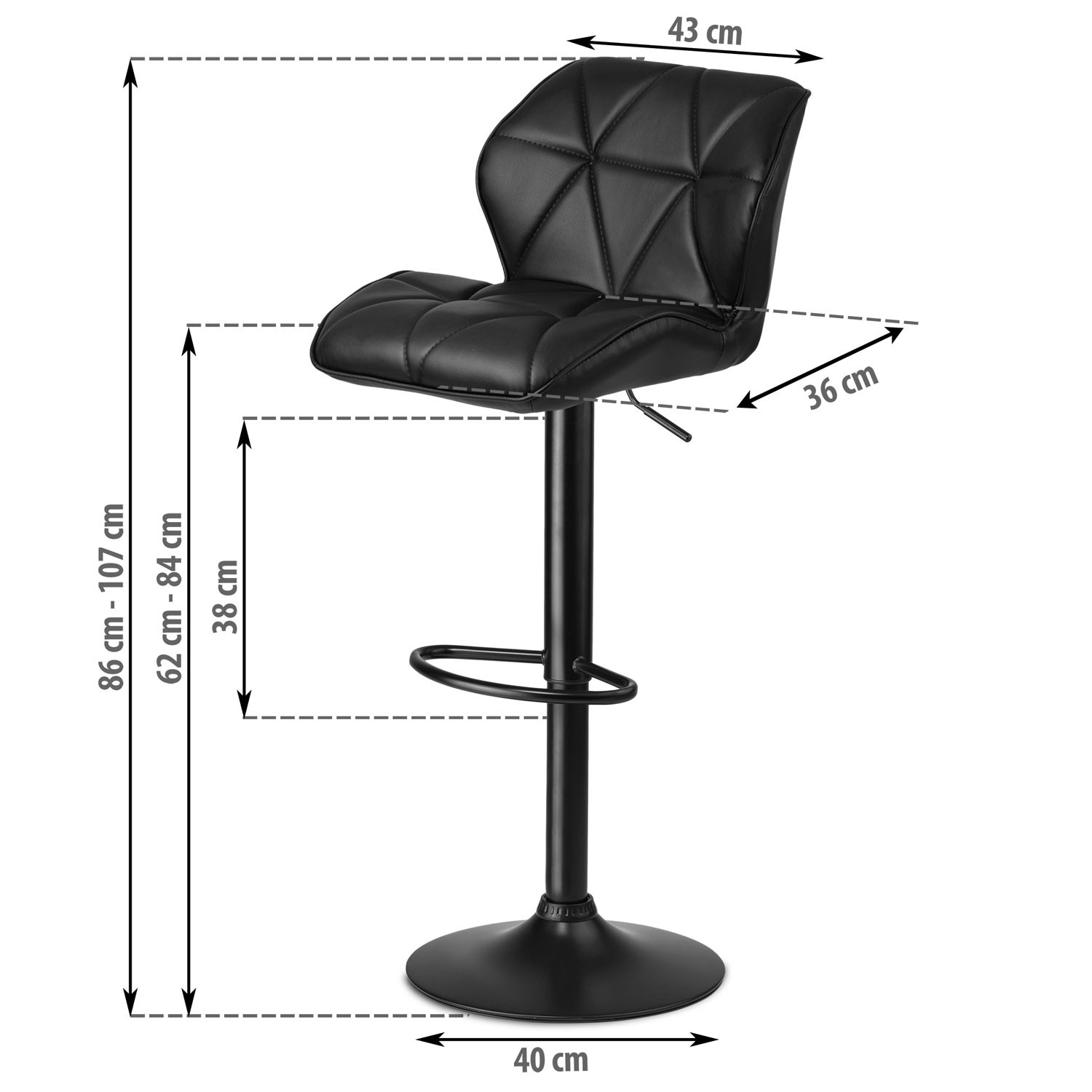 Castel baaritool seljatoega - 2 osa - must - Image 7