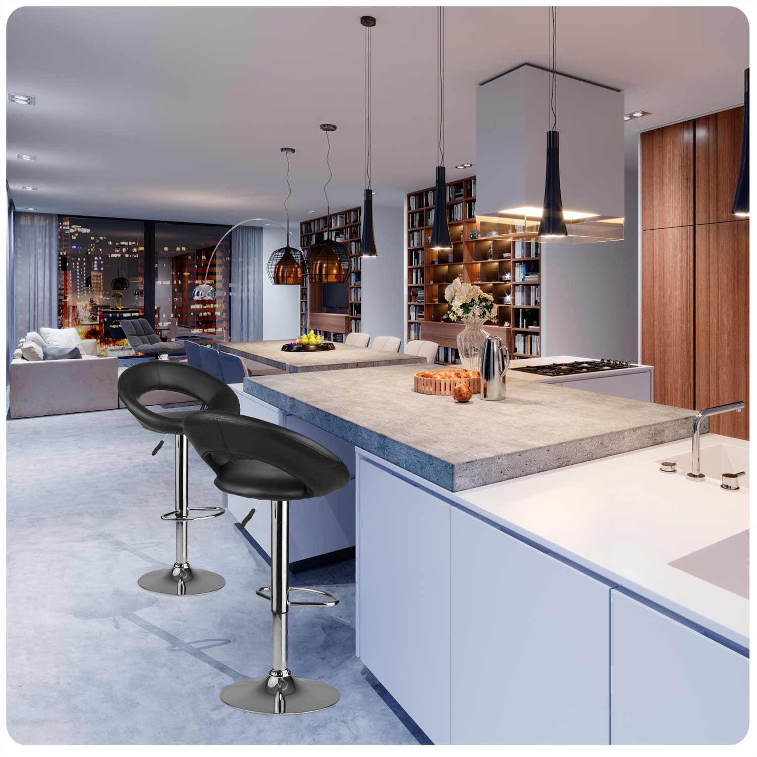 Forza baaritool seljatoega, must - Image 9