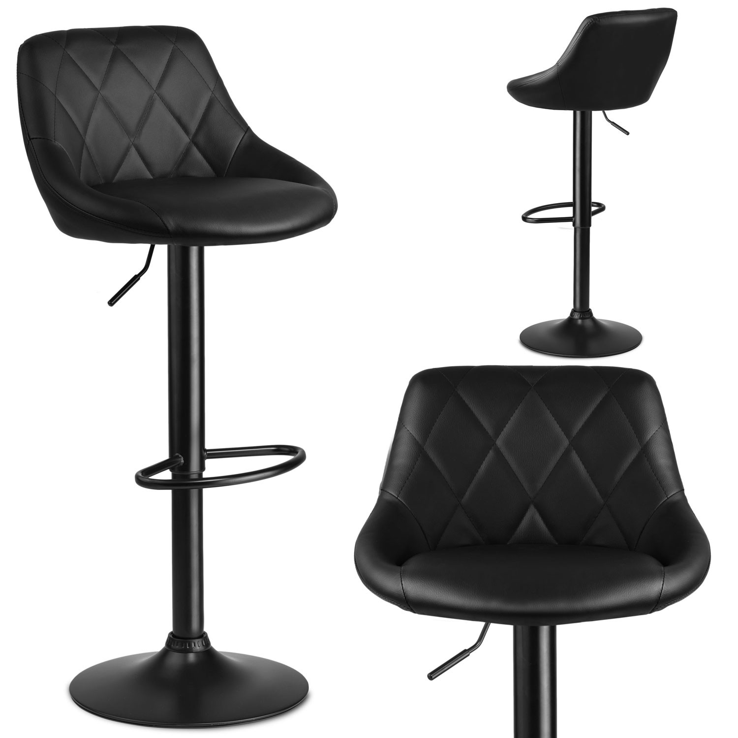 Nerra baaritool seljatoega - 2 osa - must musta jalaga