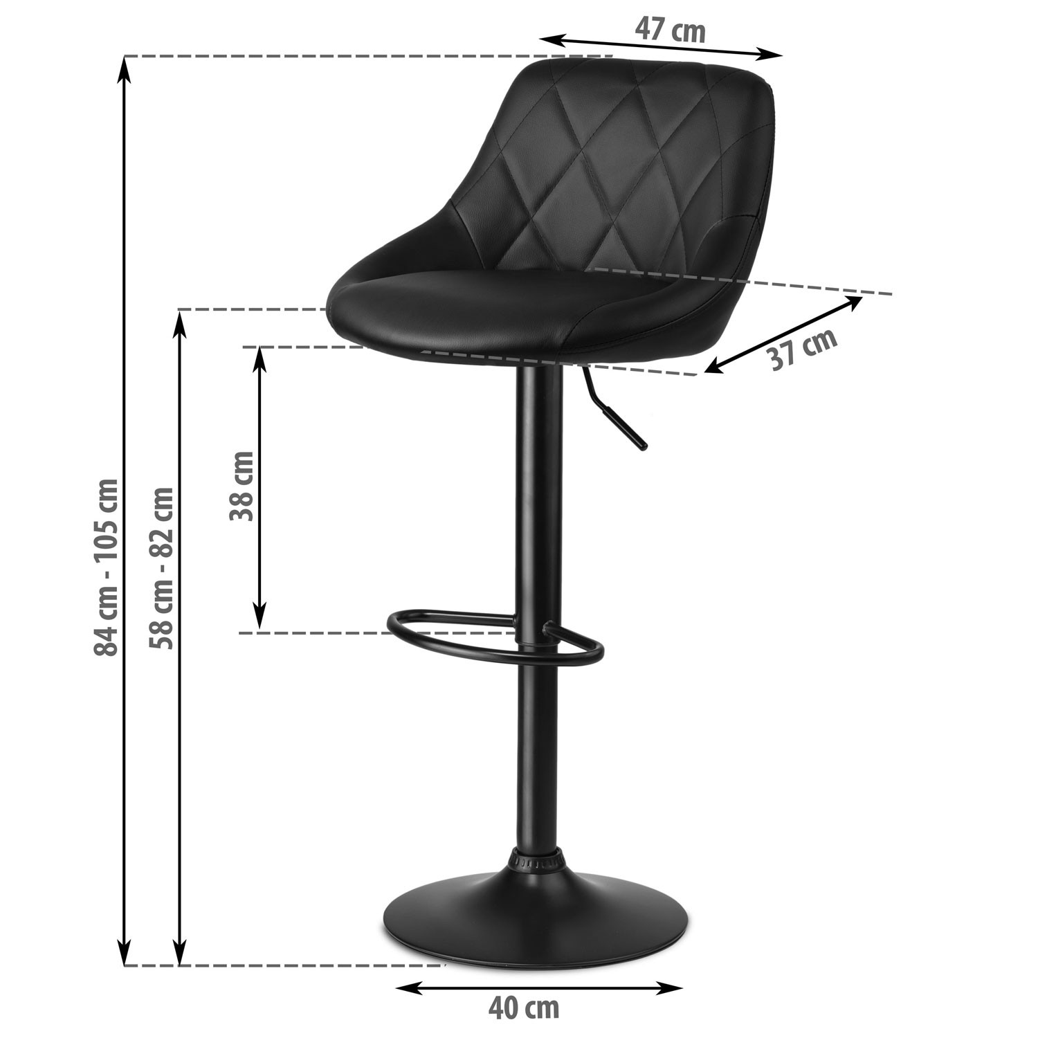 Nerra baaritool seljatoega - 2 osa - must musta jalaga - Image 7