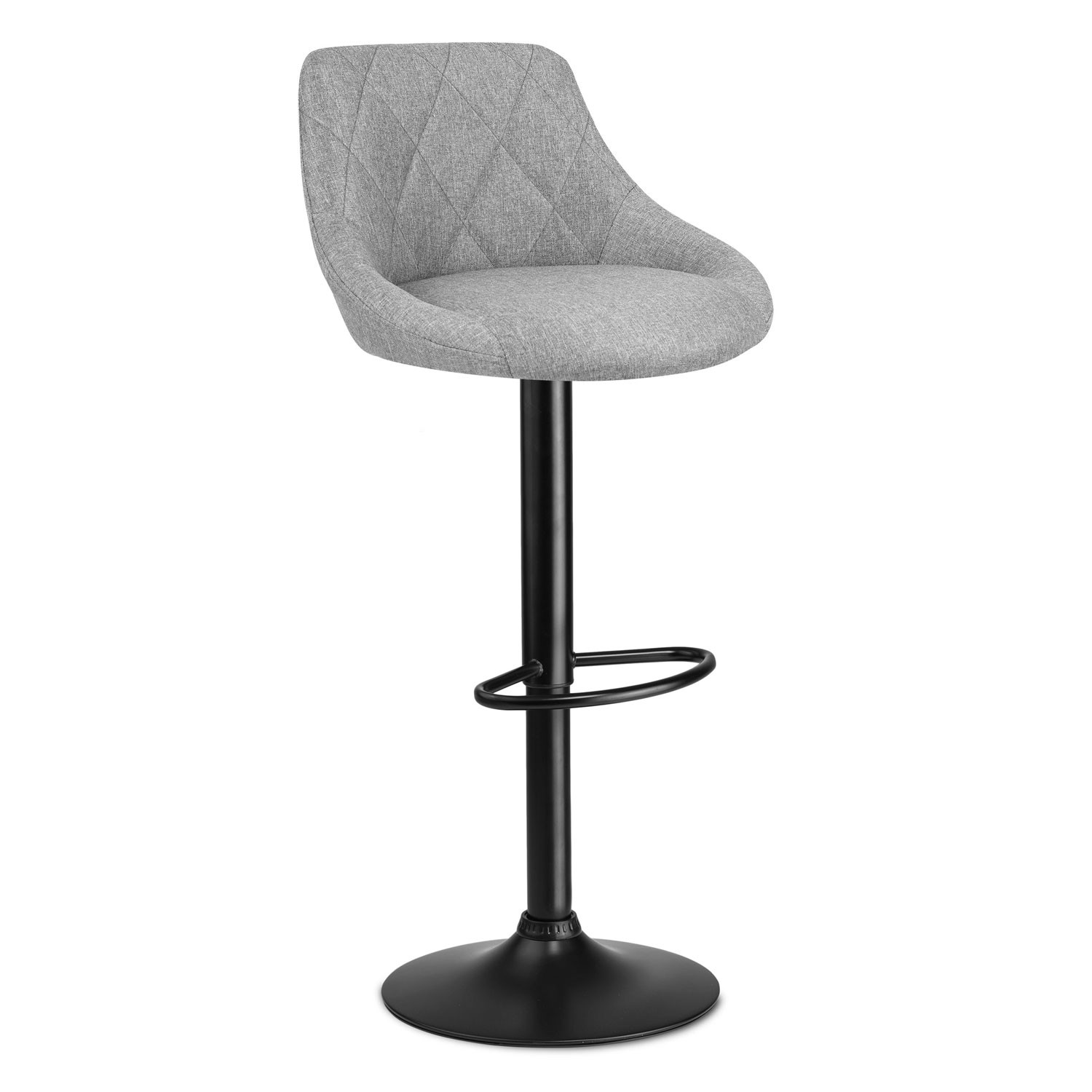 Nerra baaritool seljatoega, hall kangas - 2 tk - Image 3