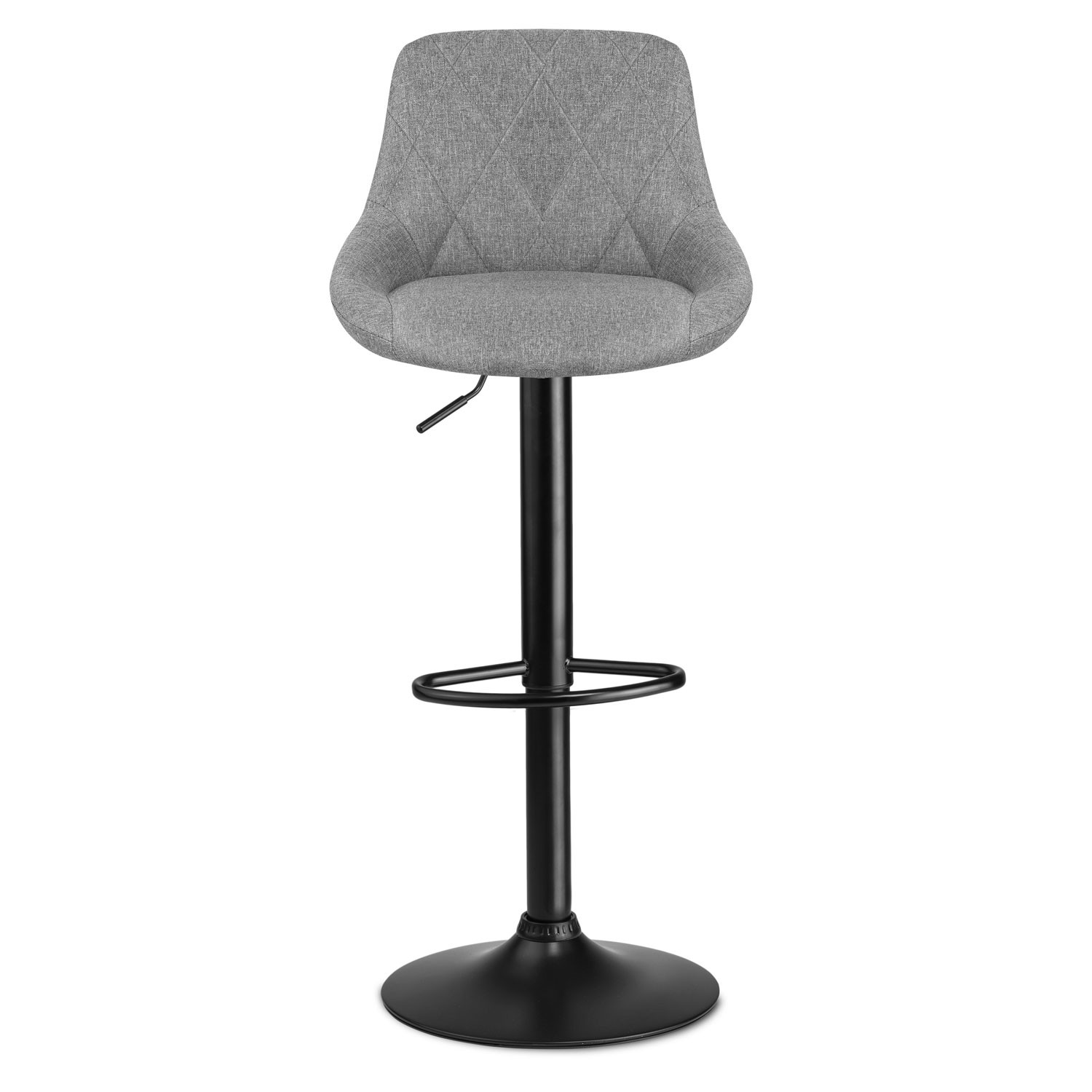 Nerra baaritool seljatoega, hall kangas - 2 tk - Image 4