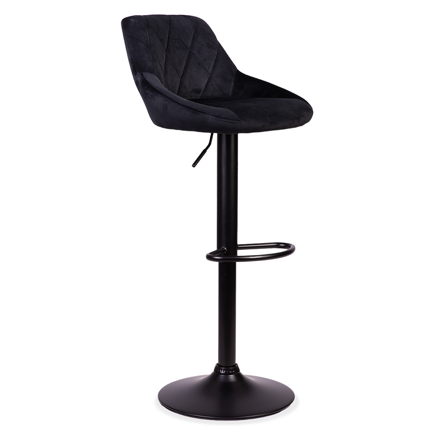 Nerra diivan must baaritool seljatoe ja musta jalaga - Image 2