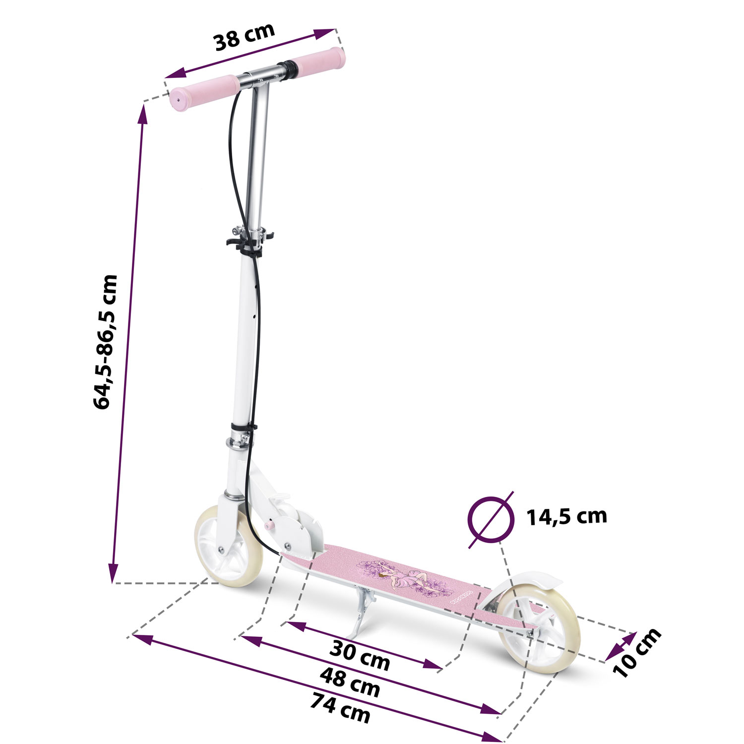 Ricokids Kodi Ballerina tõukeratas - Image 7