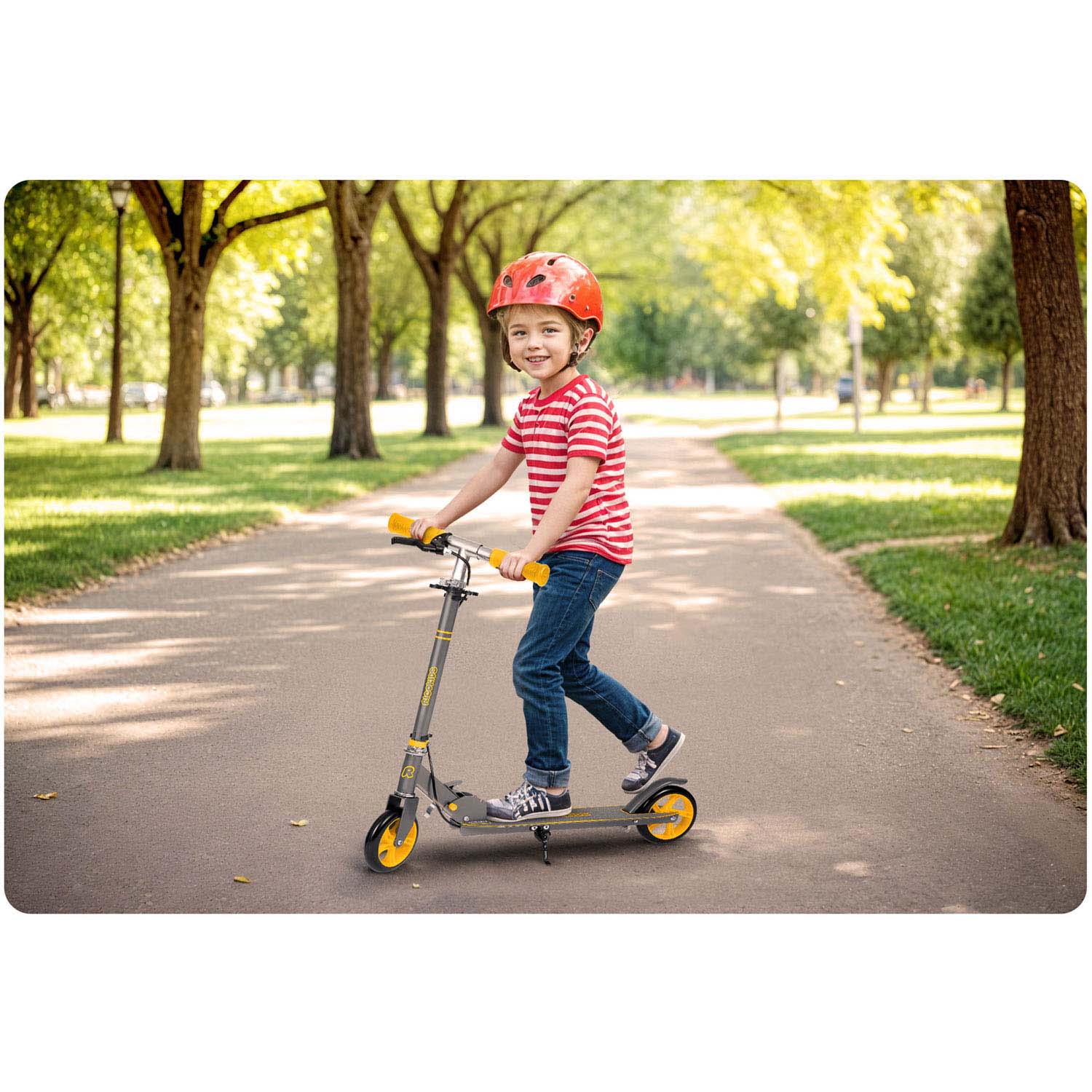 Ricokids Kodi tõukeratas hall ja oranž - Image 11