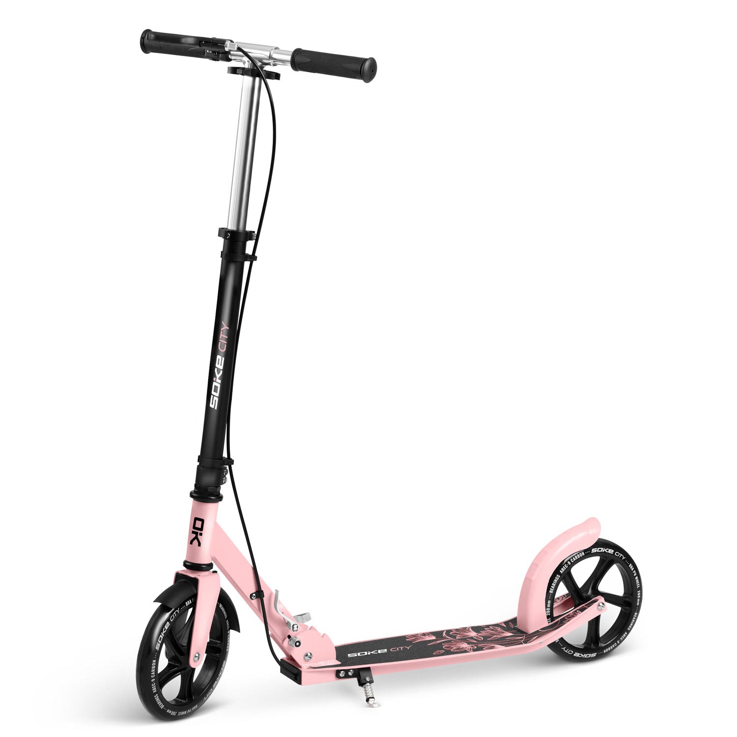Soke City tõukeratas must ja roosa - Image 3