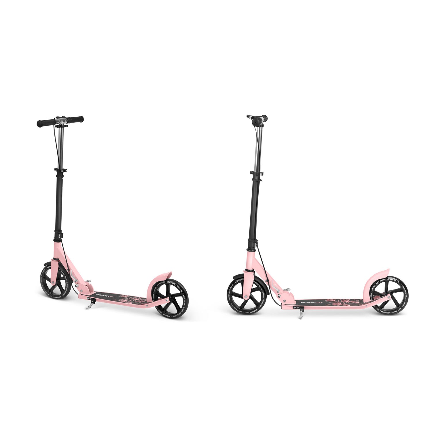 Soke City tõukeratas must ja roosa - Image 6